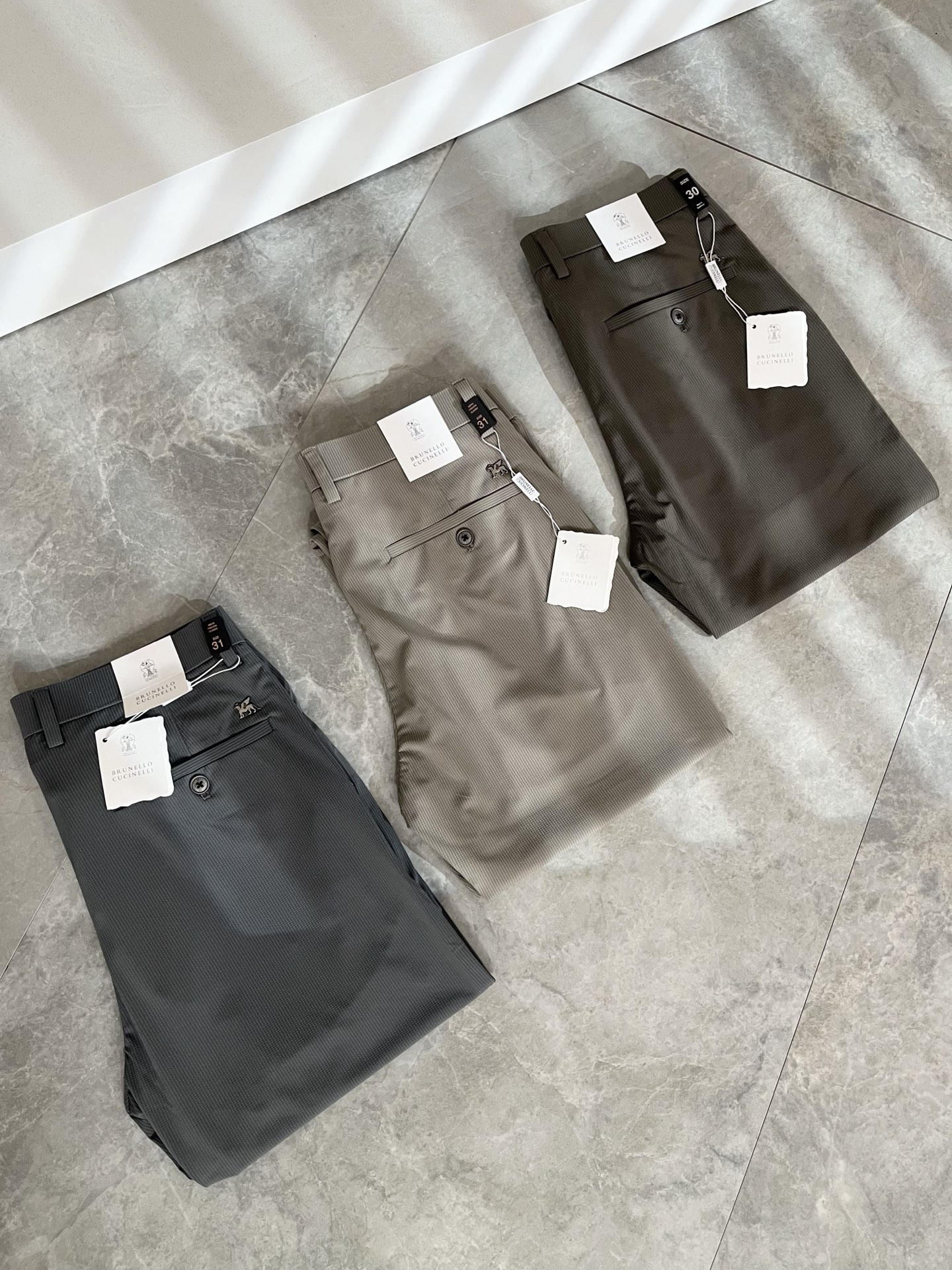 BC-Brunello Cucineli 2026春夏新品男士时装款高端休闲西裤，香港洋行渠道货，日本原