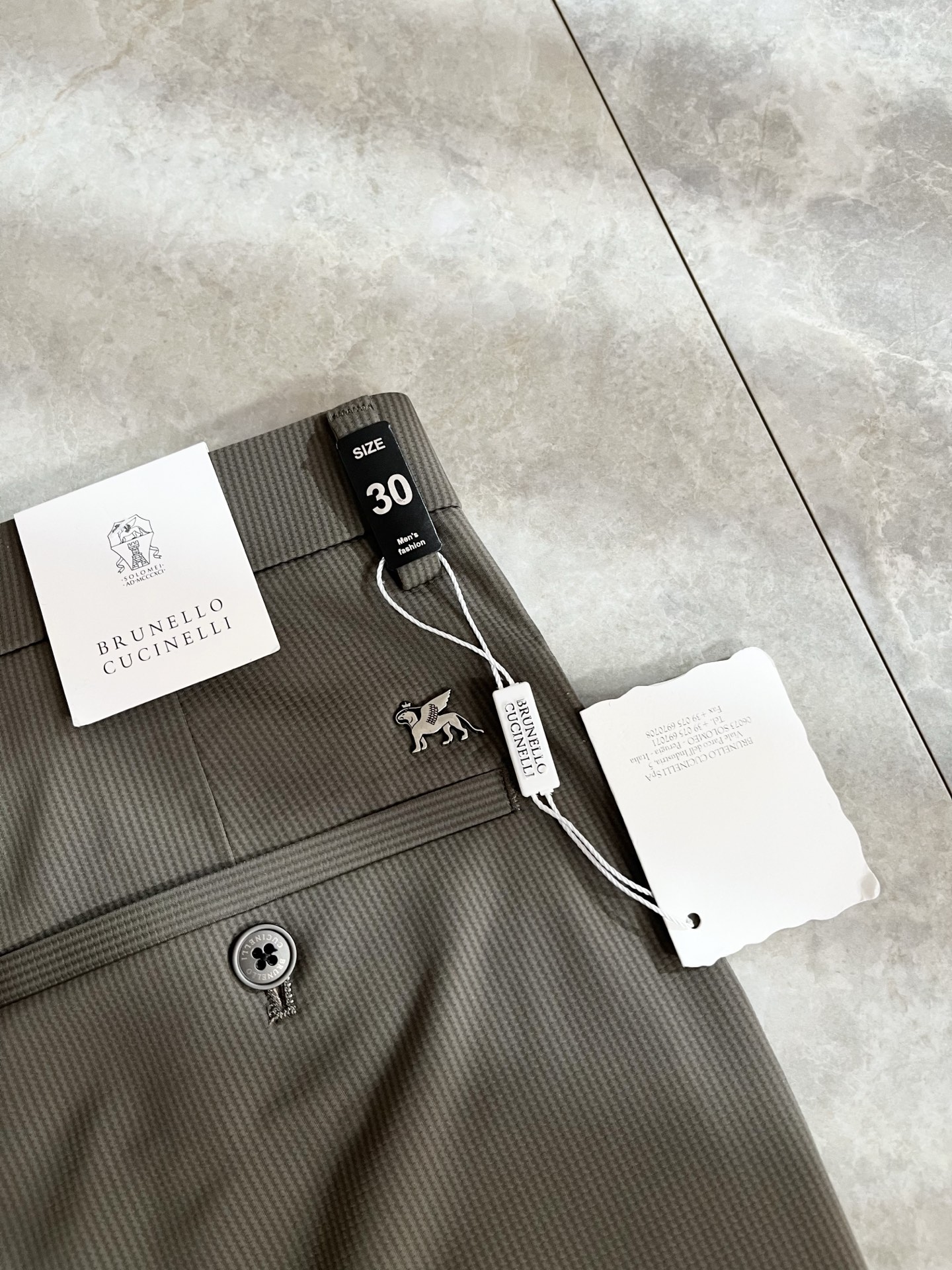 BC-Brunello Cucineli 2026春夏新品男士时装款高端休闲西裤，香港洋行渠道货，日本原