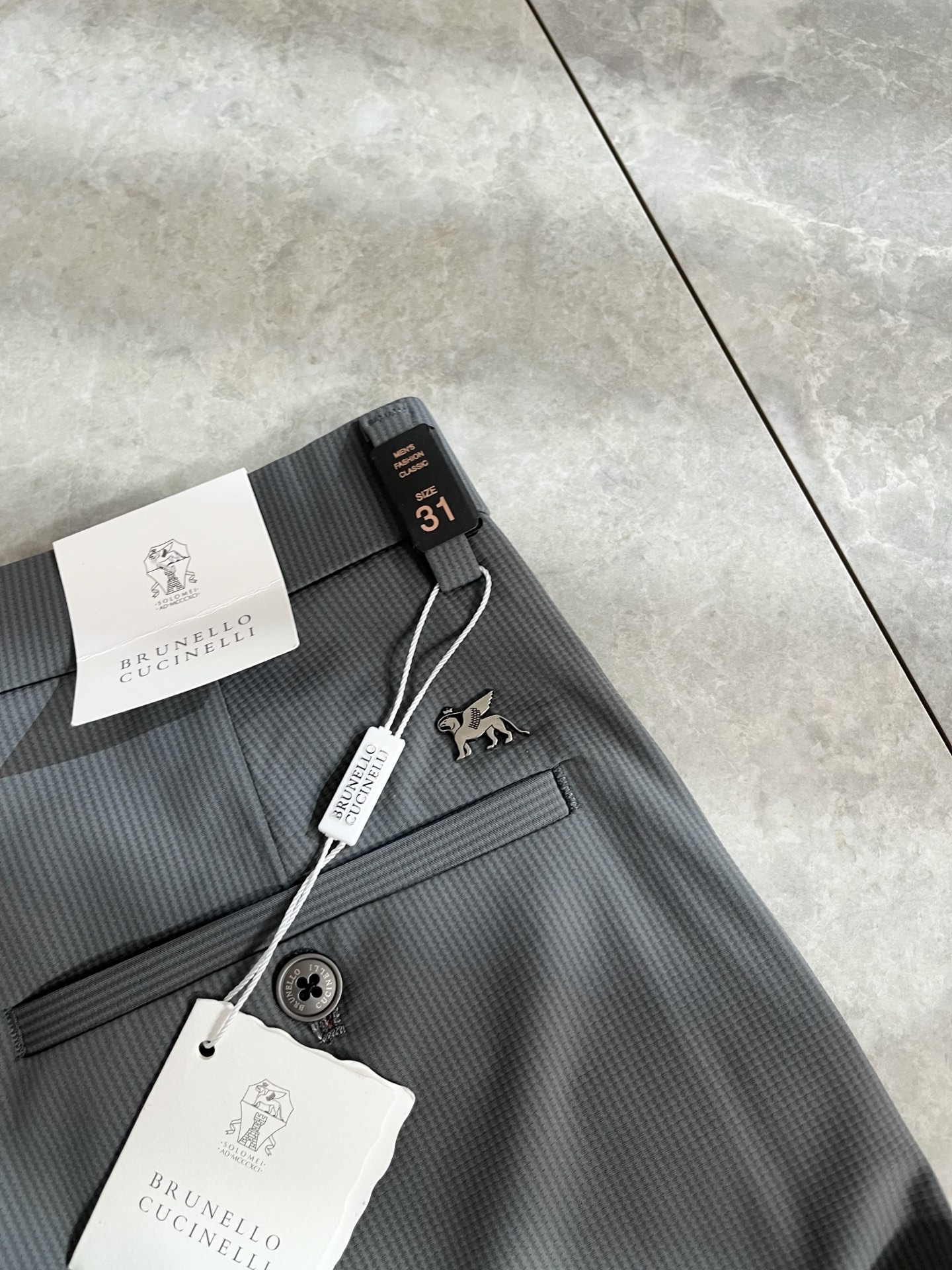 BC-Brunello Cucineli 2026春夏新品男士时装款高端休闲西裤，香港洋行渠道货，日本原