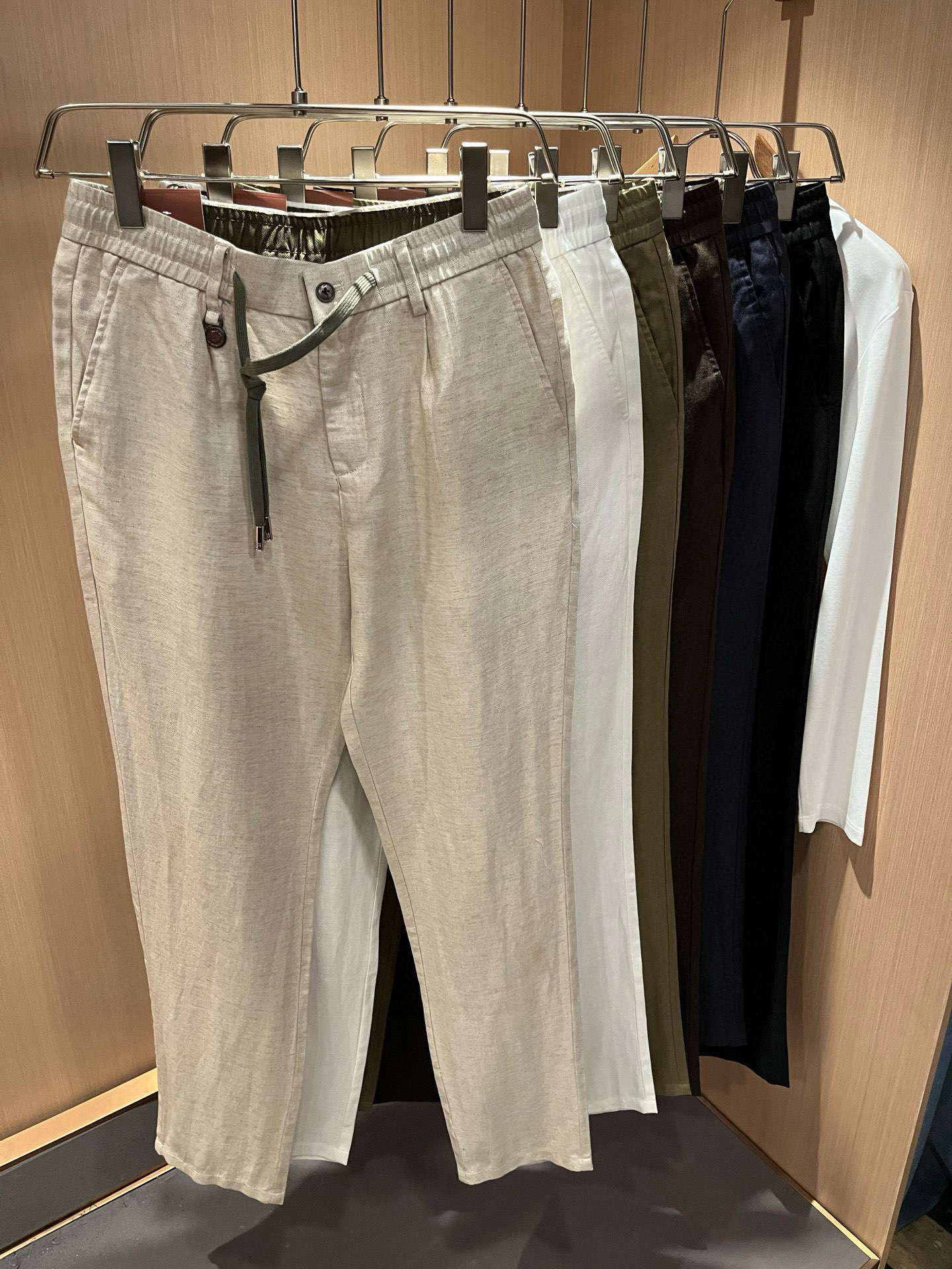 Loro Piana诺悠翩雅 2026春夏新品男士棉麻休闲裤，最新的贸易订单全品相！！网红款！上身舒适透