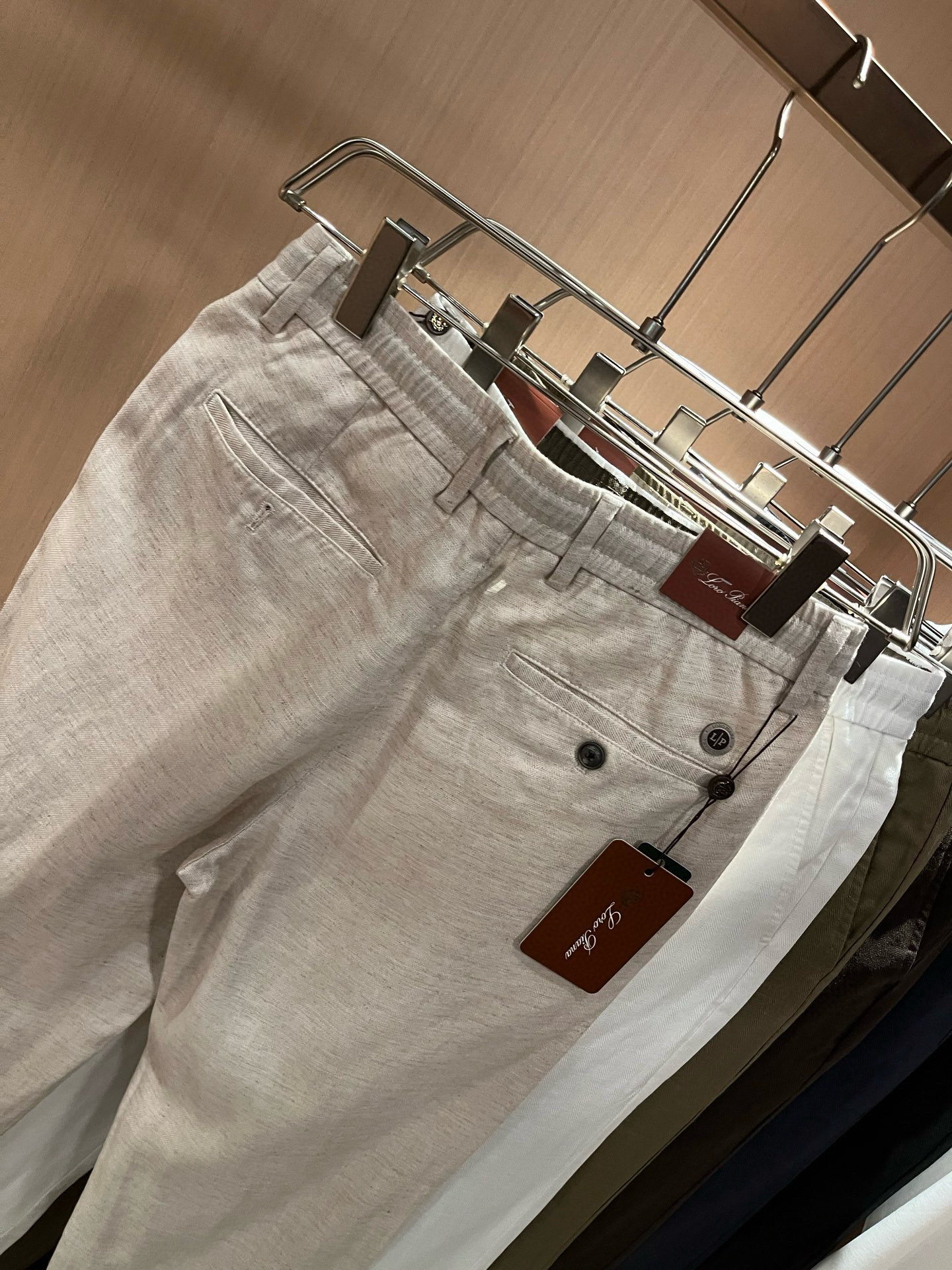 Loro Piana诺悠翩雅 2026春夏新品男士棉麻休闲裤，最新的贸易订单全品相！！网红款！上身舒适透