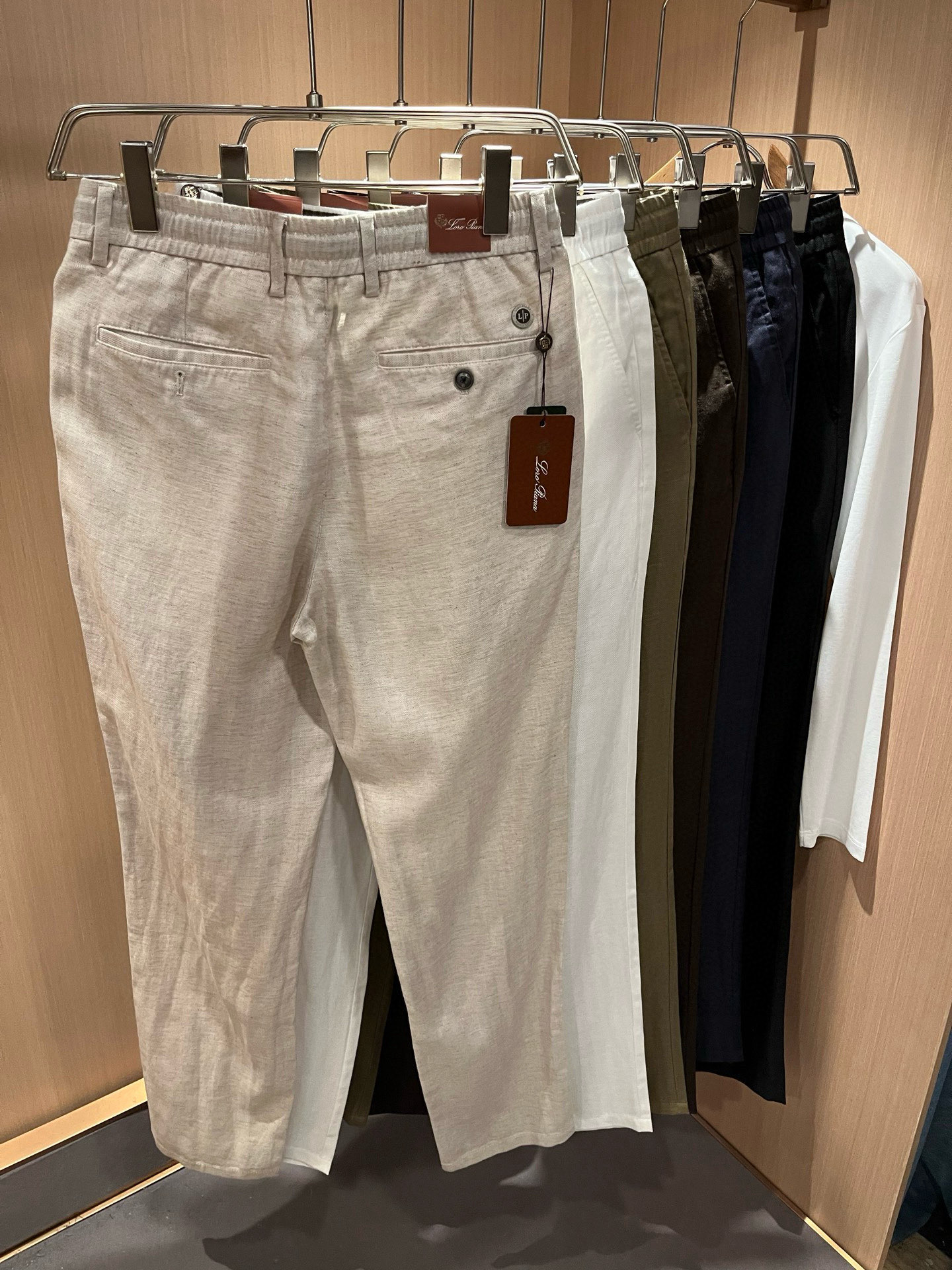 Loro Piana诺悠翩雅 2026春夏新品男士棉麻休闲裤，最新的贸易订单全品相！！网红款！上身舒适透