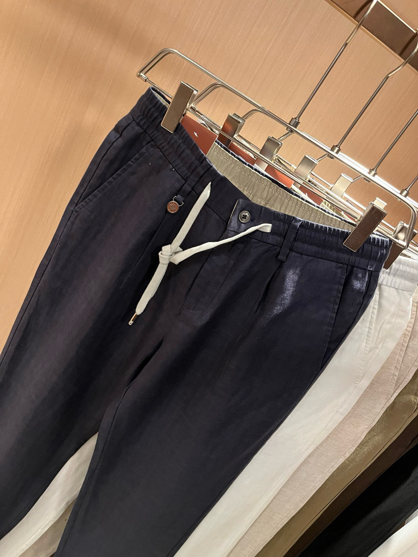 Loro Piana诺悠翩雅 2026春夏新品男士棉麻休闲裤，最新的贸易订单全品相！！网红款！上身舒适透