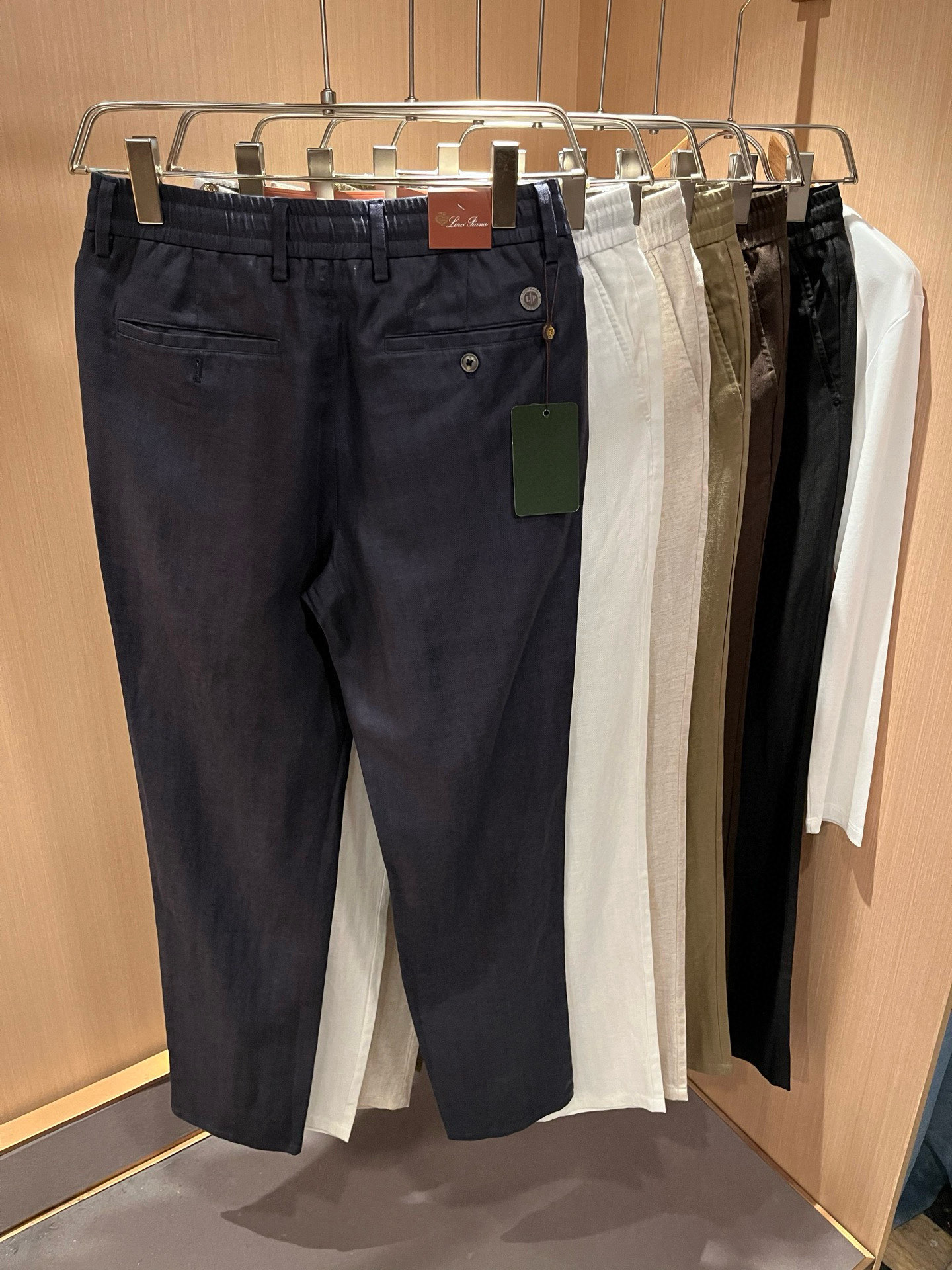Loro Piana诺悠翩雅 2026春夏新品男士棉麻休闲裤，最新的贸易订单全品相！！网红款！上身舒适透