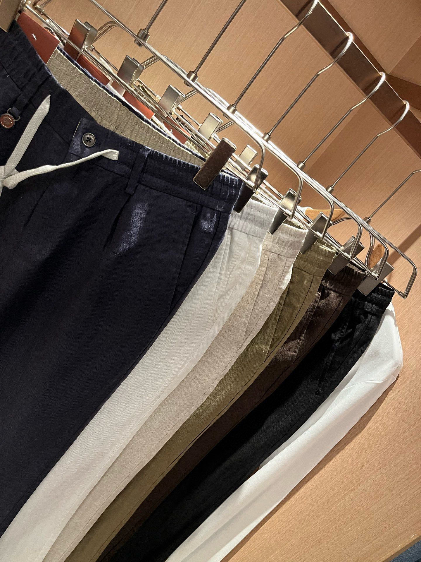 Loro Piana诺悠翩雅 2026春夏新品男士棉麻休闲裤，最新的贸易订单全品相！！网红款！上身舒适透