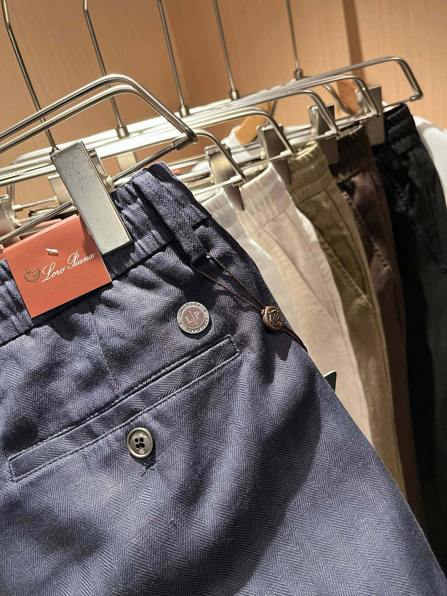 Loro Piana诺悠翩雅 2026春夏新品男士棉麻休闲裤，最新的贸易订单全品相！！网红款！上身舒适透