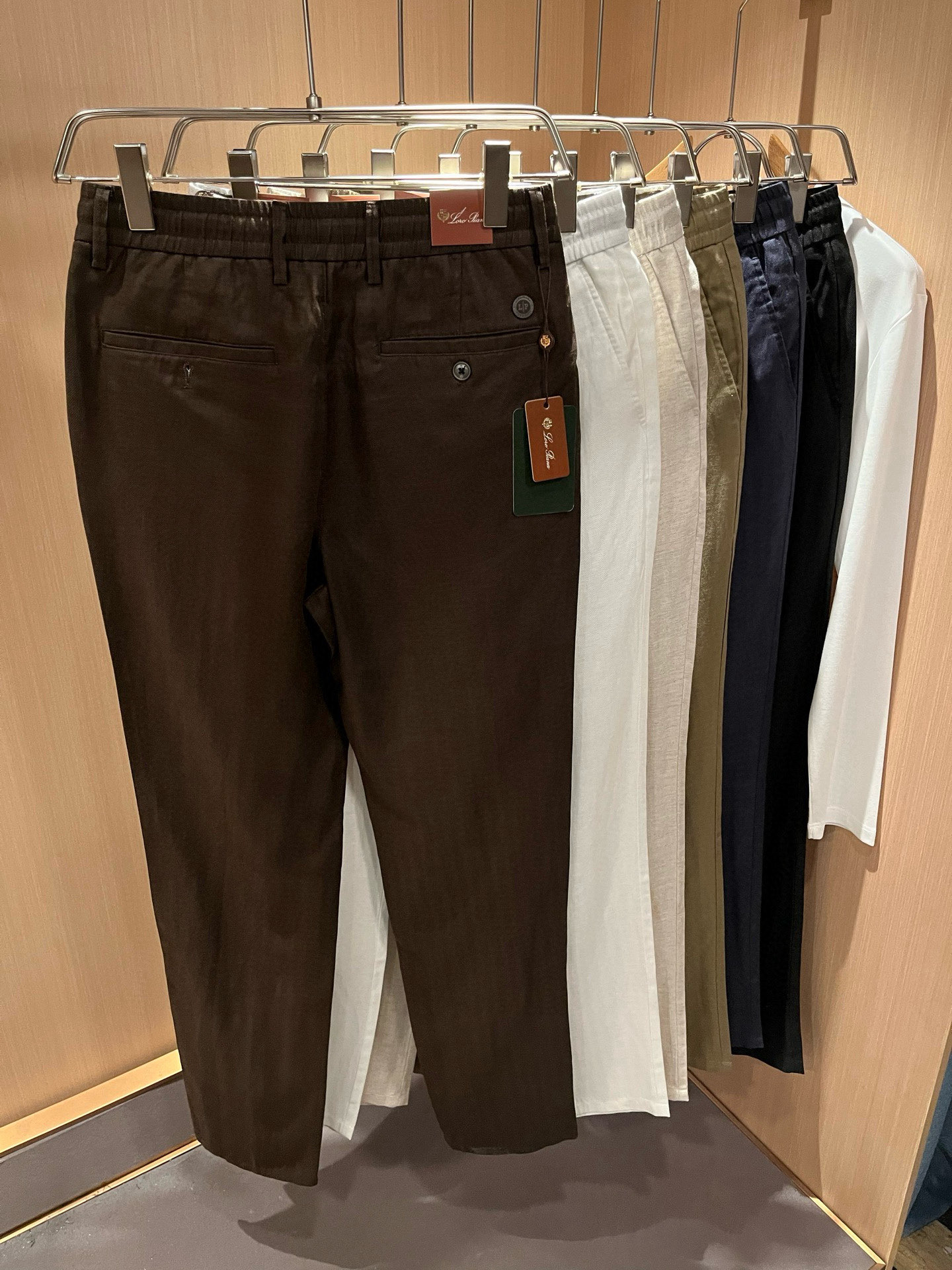 Loro Piana诺悠翩雅 2026春夏新品男士棉麻休闲裤，最新的贸易订单全品相！！网红款！上身舒适透