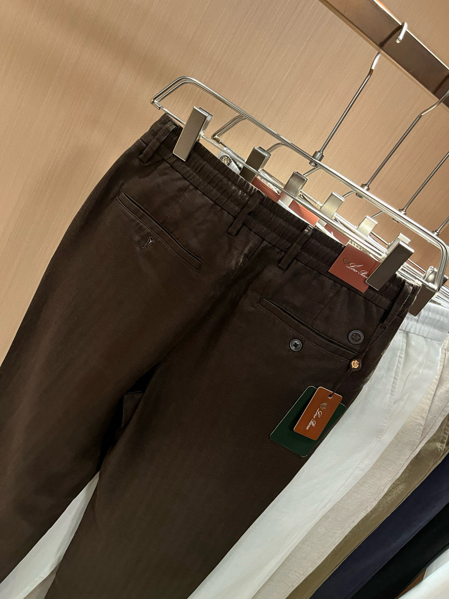 Loro Piana诺悠翩雅 2026春夏新品男士棉麻休闲裤，最新的贸易订单全品相！！网红款！上身舒适透