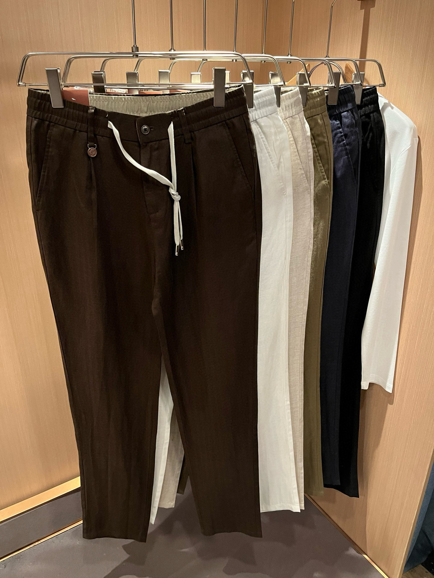 Loro Piana诺悠翩雅 2026春夏新品男士棉麻休闲裤，最新的贸易订单全品相！！网红款！上身舒适透