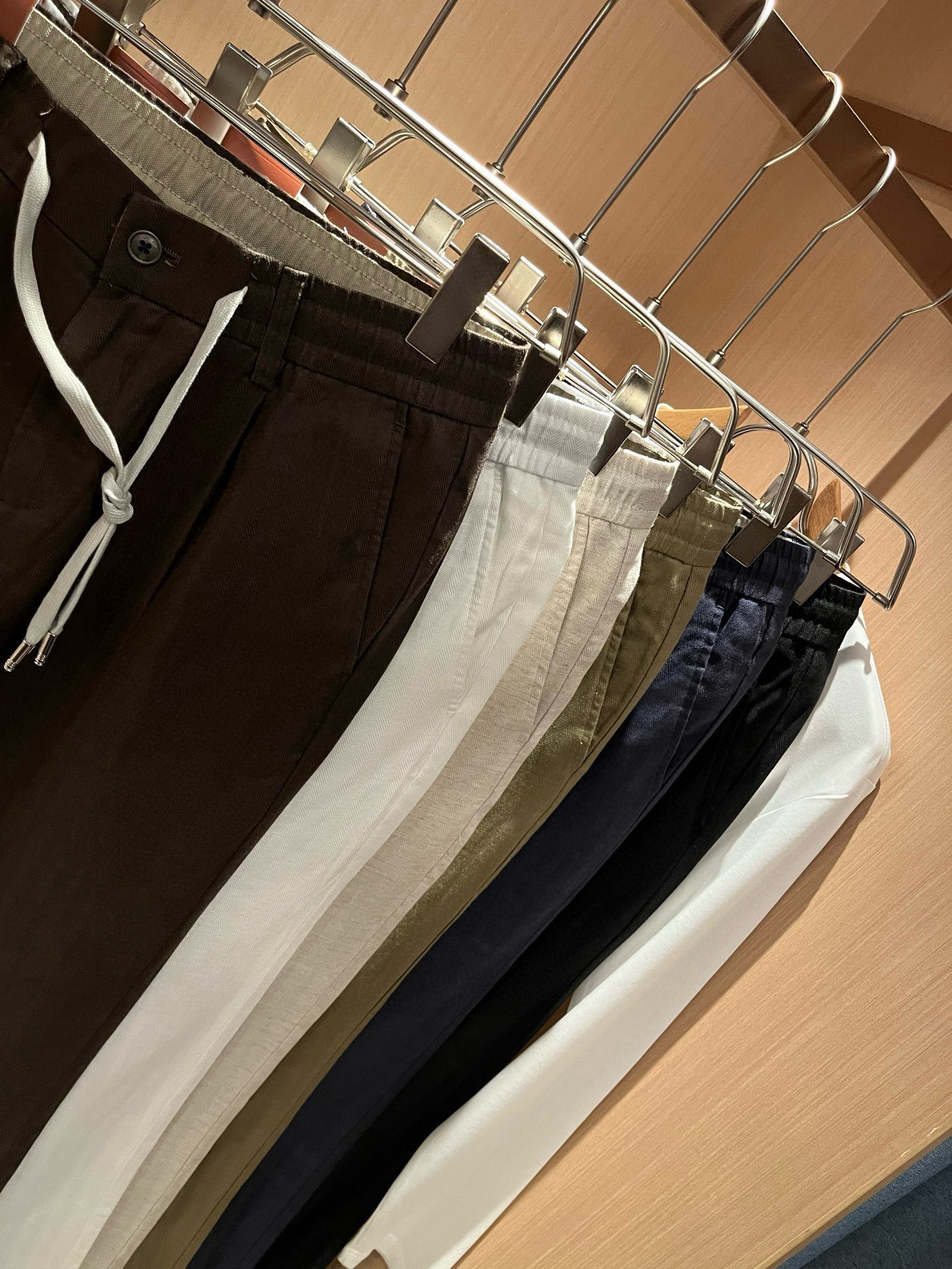 Loro Piana诺悠翩雅 2026春夏新品男士棉麻休闲裤，最新的贸易订单全品相！！网红款！上身舒适透