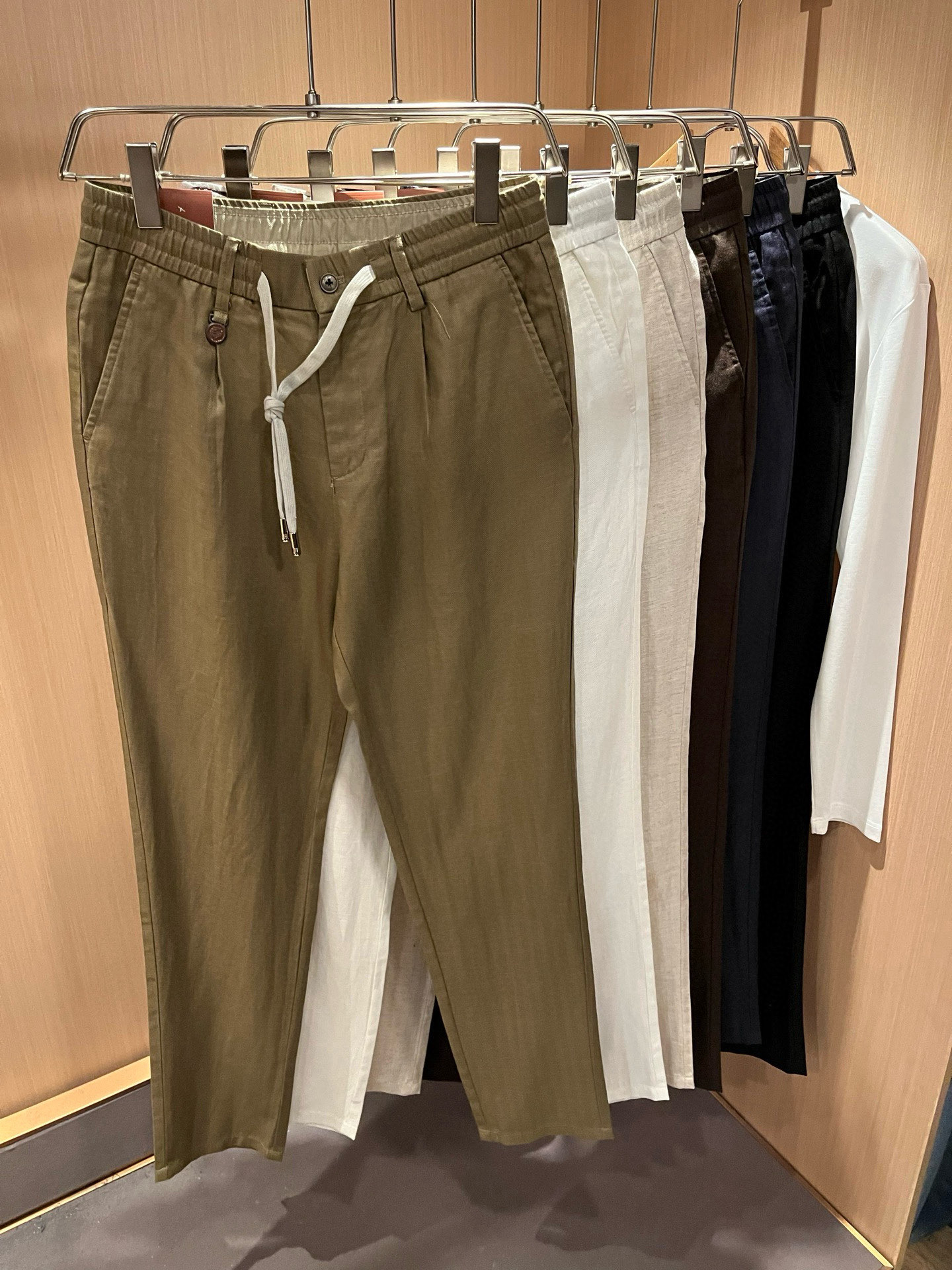 Loro Piana诺悠翩雅 2026春夏新品男士棉麻休闲裤，最新的贸易订单全品相！！网红款！上身舒适透