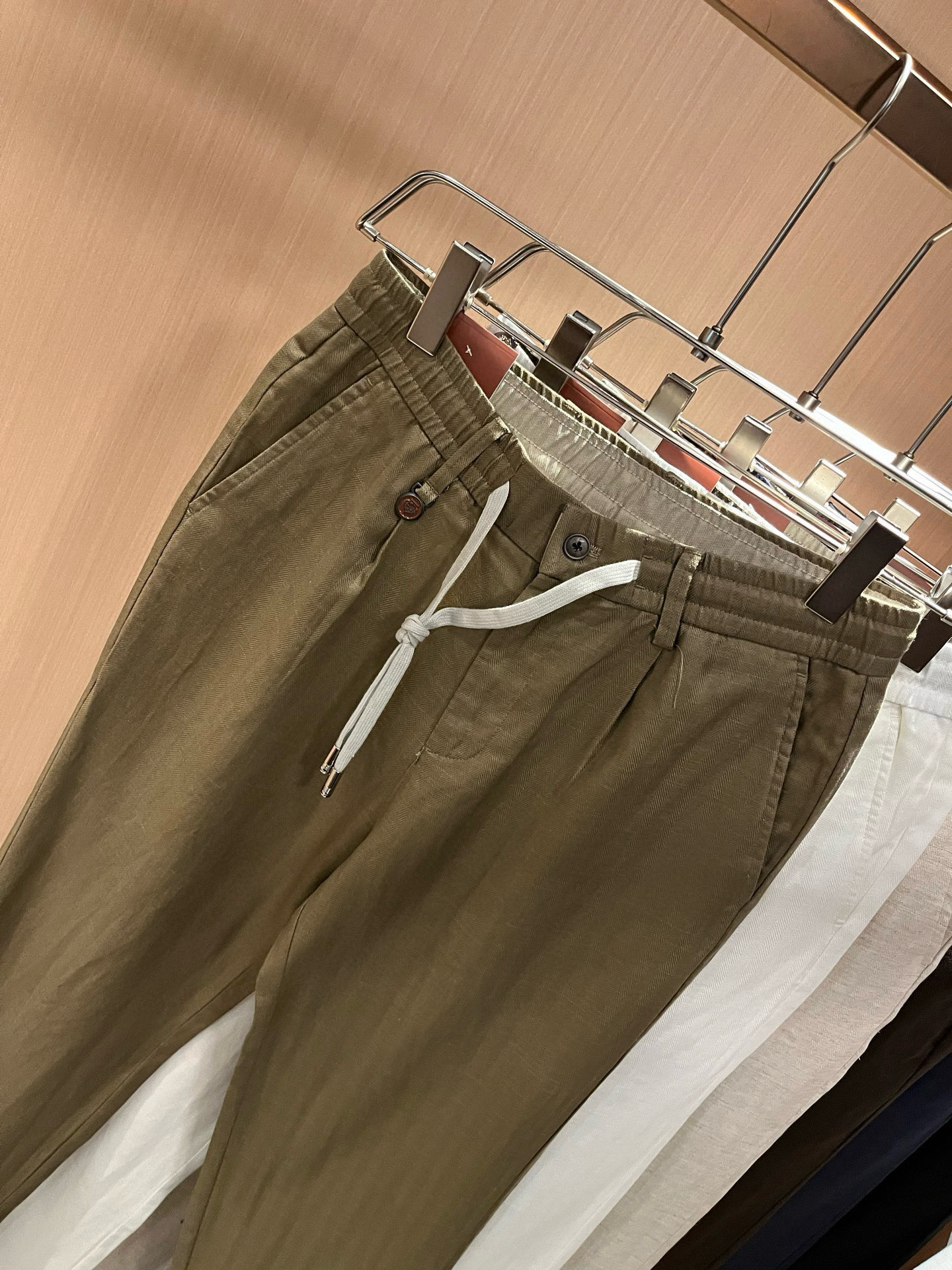 Loro Piana诺悠翩雅 2026春夏新品男士棉麻休闲裤，最新的贸易订单全品相！！网红款！上身舒适透