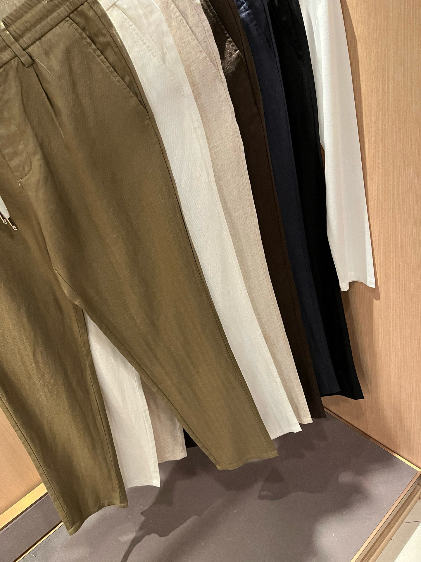 Loro Piana诺悠翩雅 2026春夏新品男士棉麻休闲裤，最新的贸易订单全品相！！网红款！上身舒适透