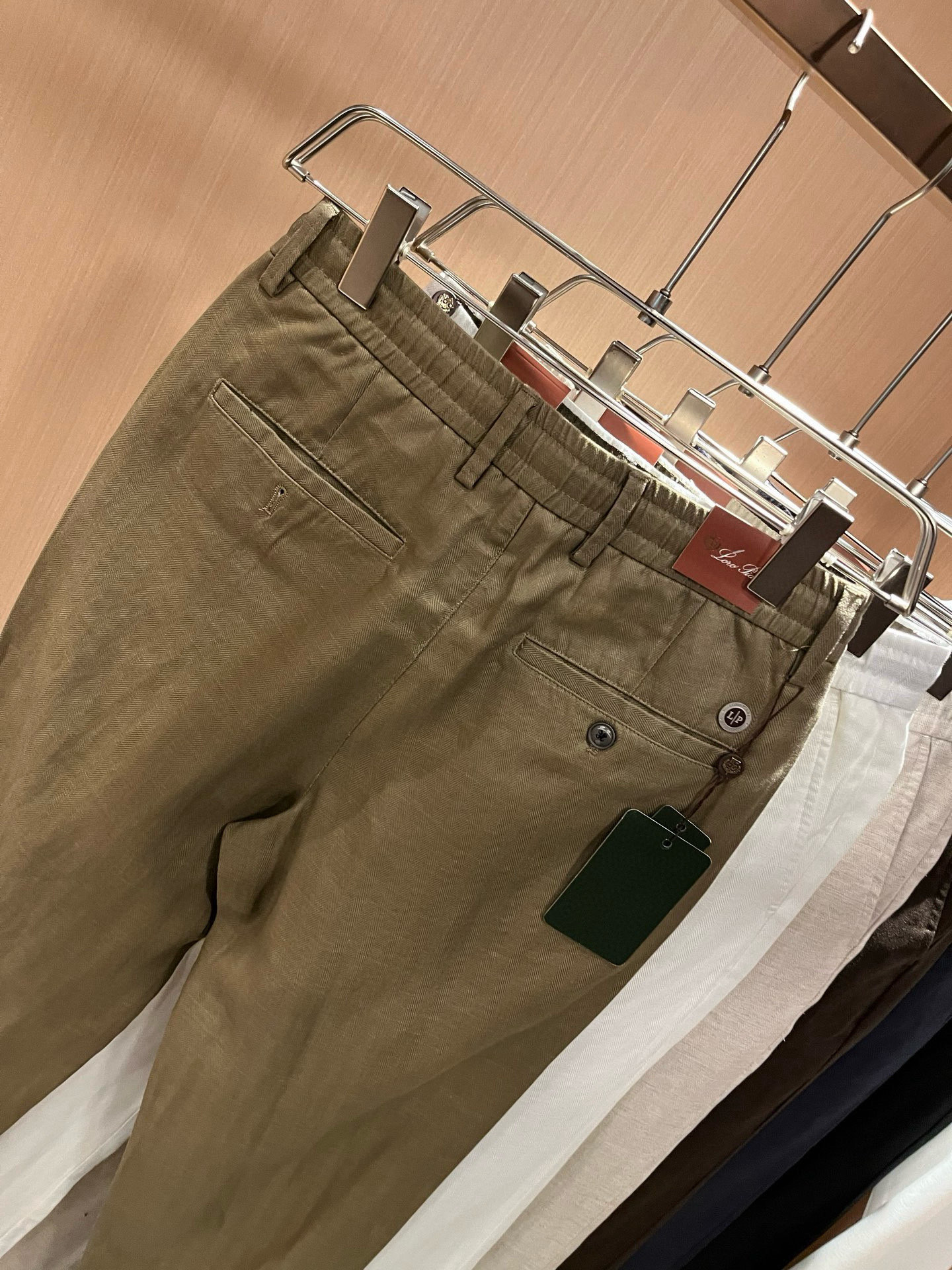 Loro Piana诺悠翩雅 2026春夏新品男士棉麻休闲裤，最新的贸易订单全品相！！网红款！上身舒适透