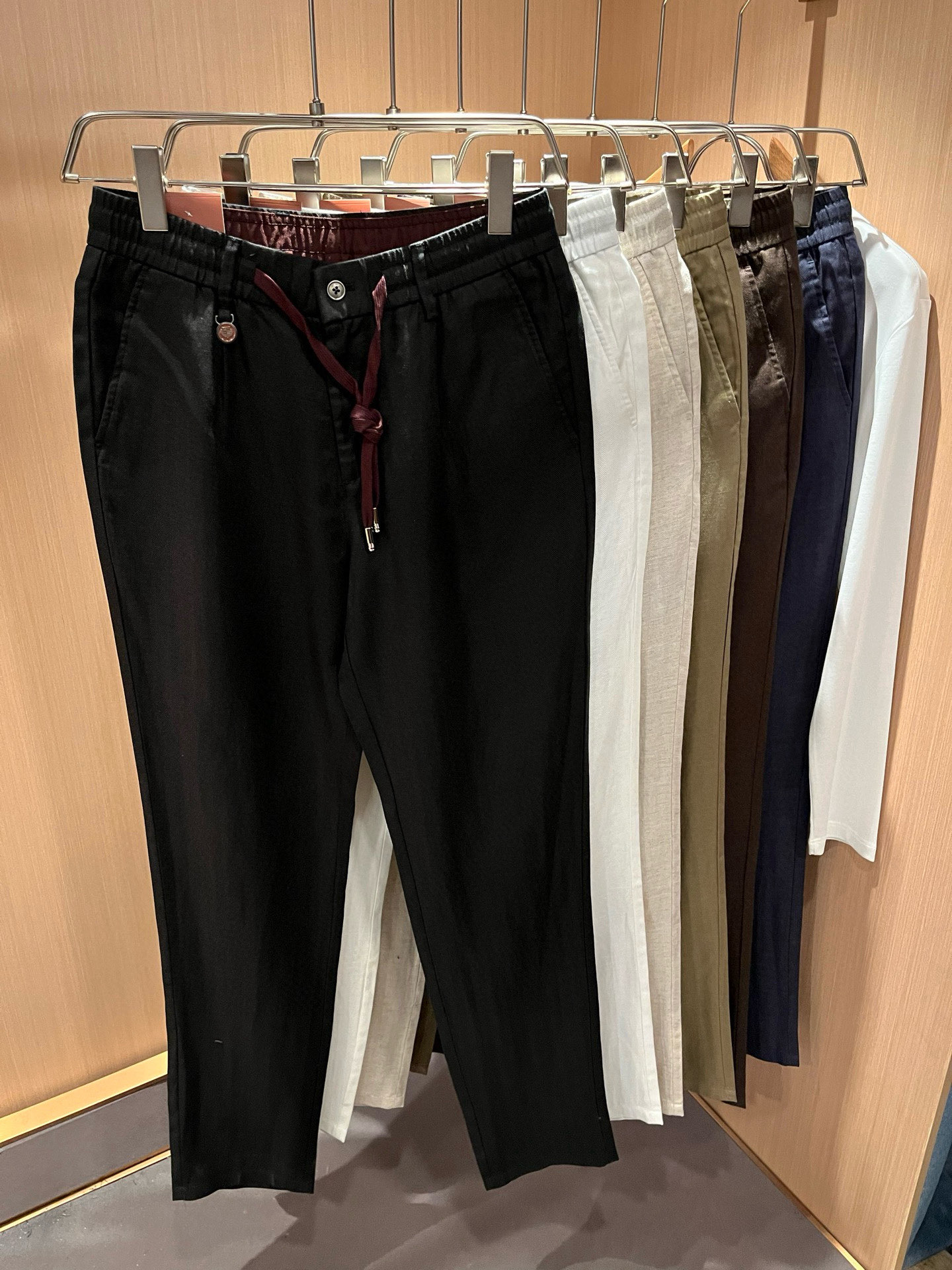 Loro Piana诺悠翩雅 2026春夏新品男士棉麻休闲裤，最新的贸易订单全品相！！网红款！上身舒适透