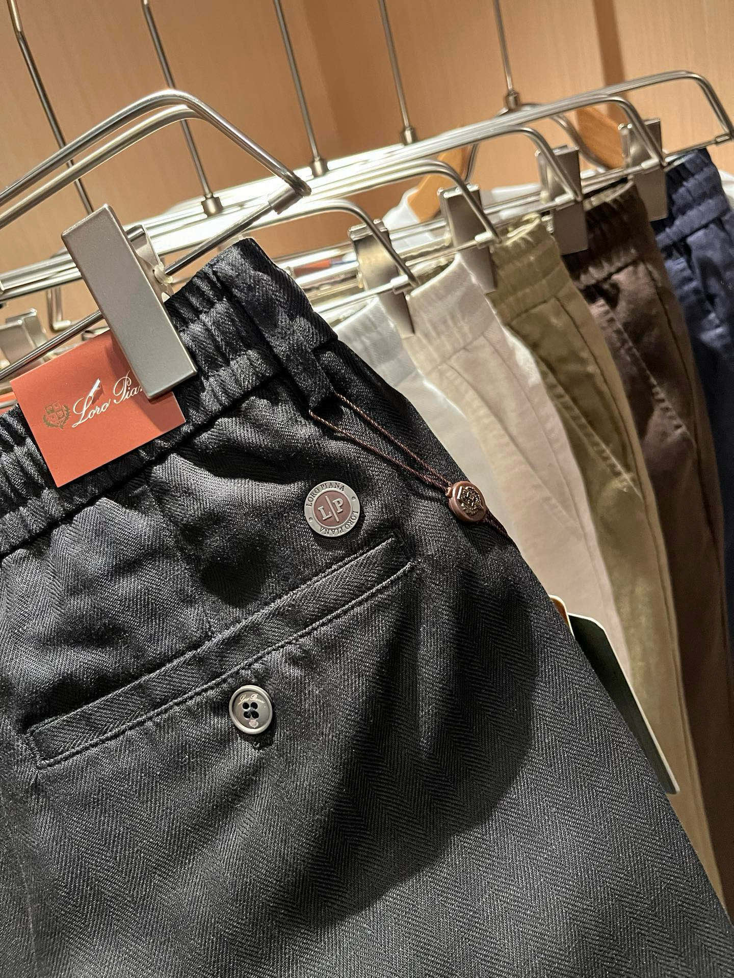 Loro Piana诺悠翩雅 2026春夏新品男士棉麻休闲裤，最新的贸易订单全品相！！网红款！上身舒适透