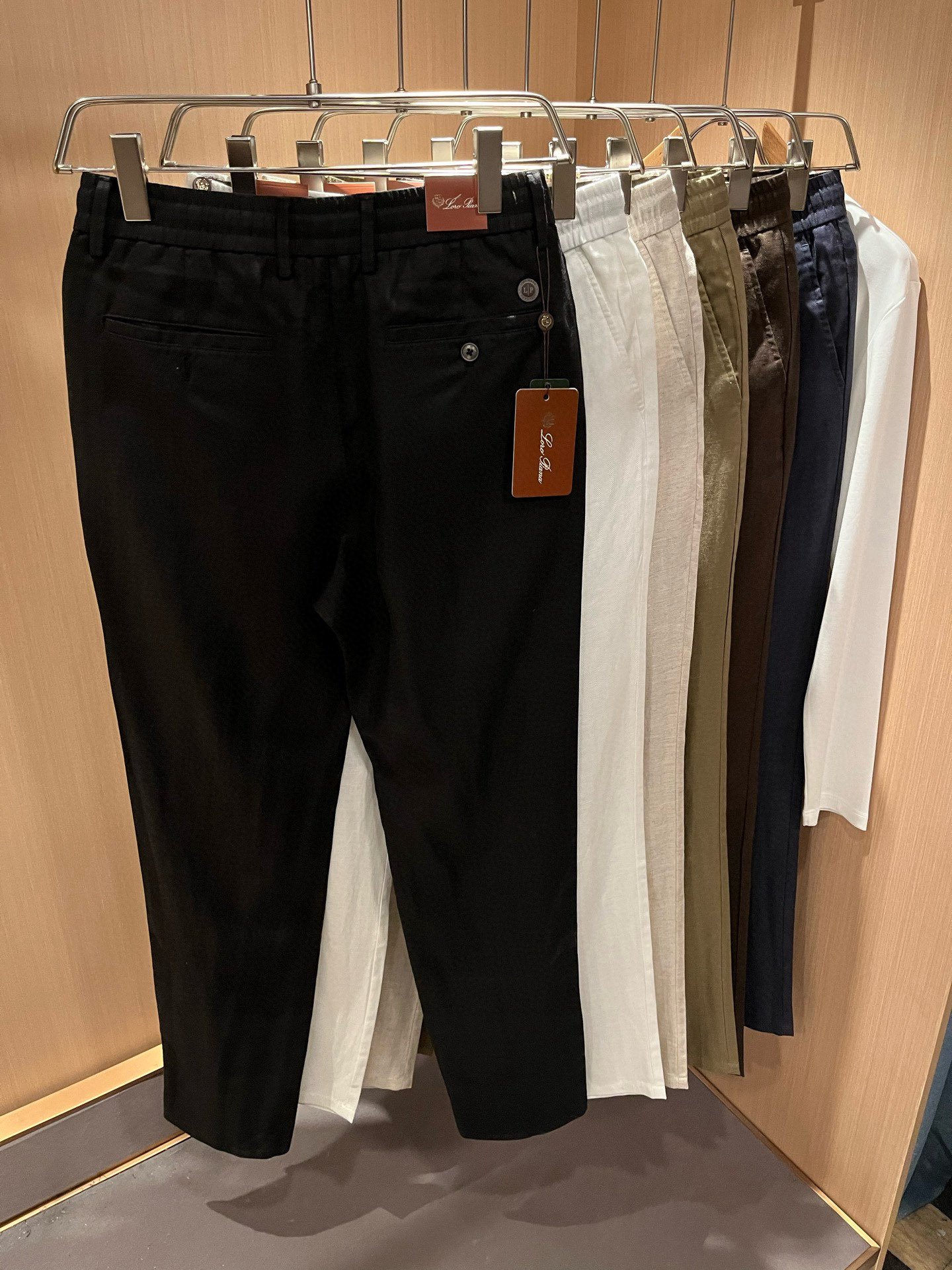 Loro Piana诺悠翩雅 2026春夏新品男士棉麻休闲裤，最新的贸易订单全品相！！网红款！上身舒适透