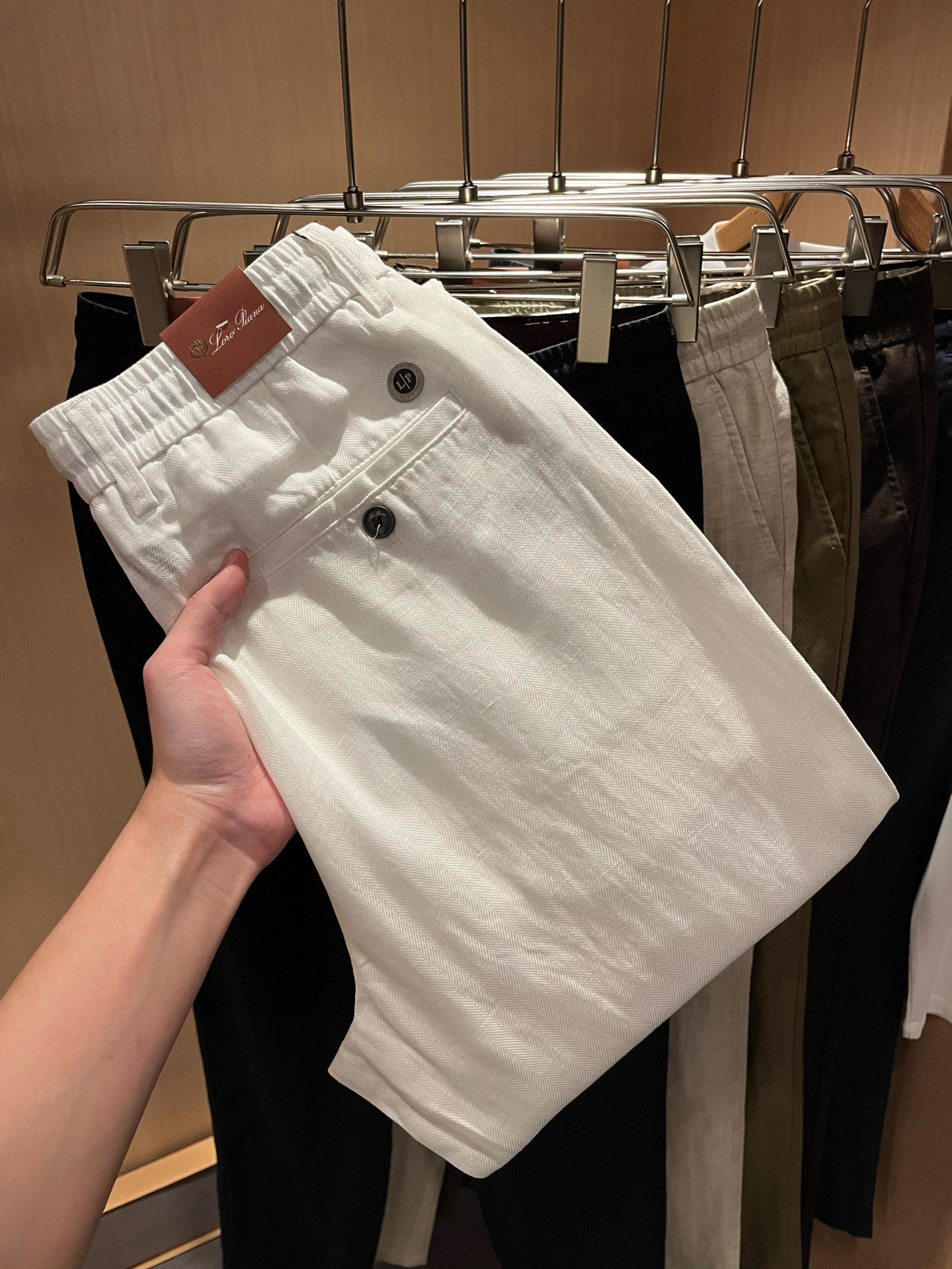 Loro Piana诺悠翩雅 2026春夏新品男士棉麻休闲裤，最新的贸易订单全品相！！网红款！上身舒适透