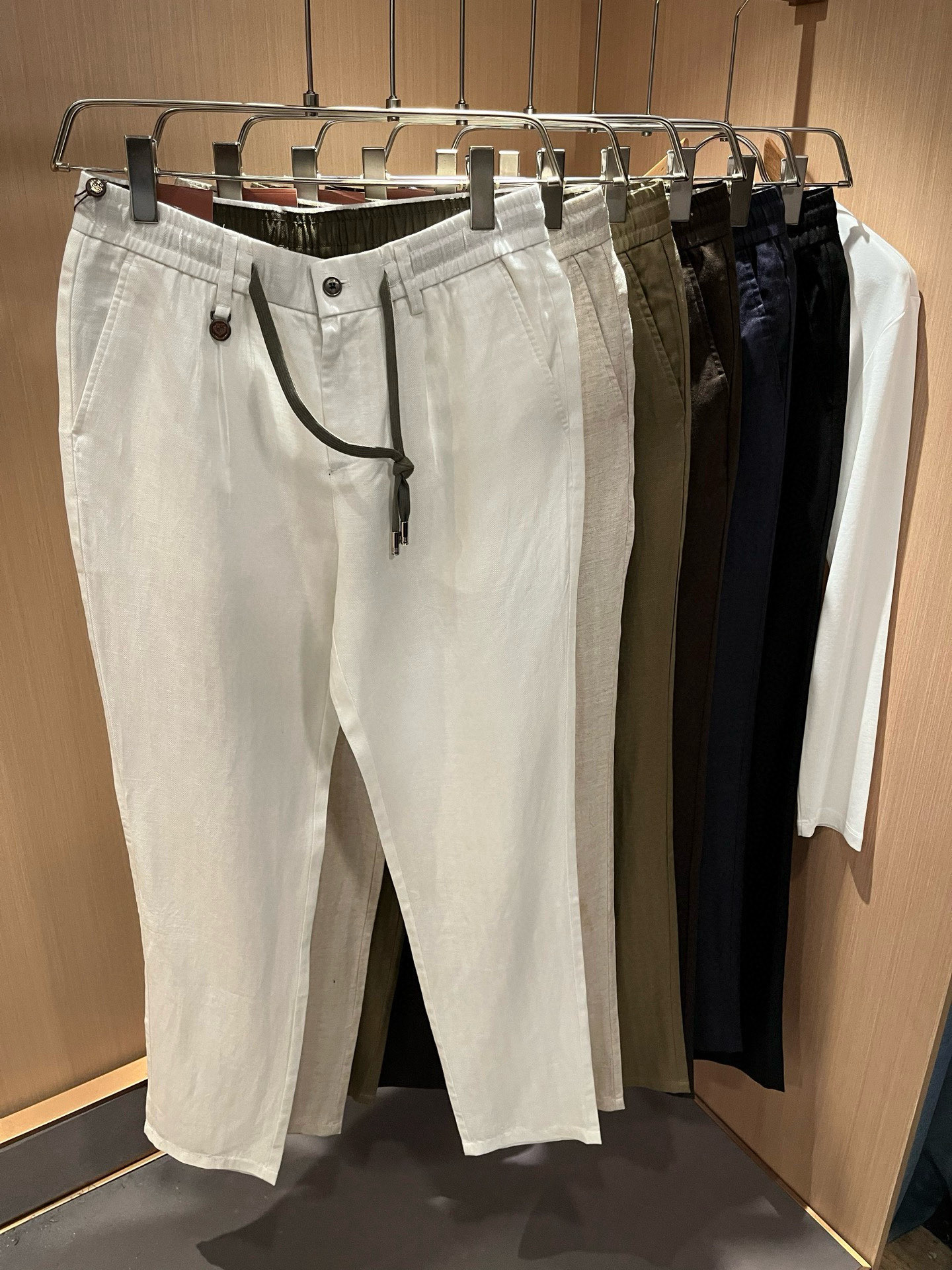 Loro Piana诺悠翩雅 2026春夏新品男士棉麻休闲裤，最新的贸易订单全品相！！网红款！上身舒适透