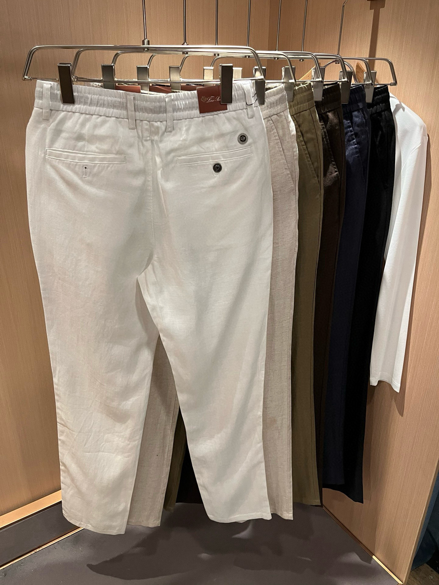 Loro Piana诺悠翩雅 2026春夏新品男士棉麻休闲裤，最新的贸易订单全品相！！网红款！上身舒适透