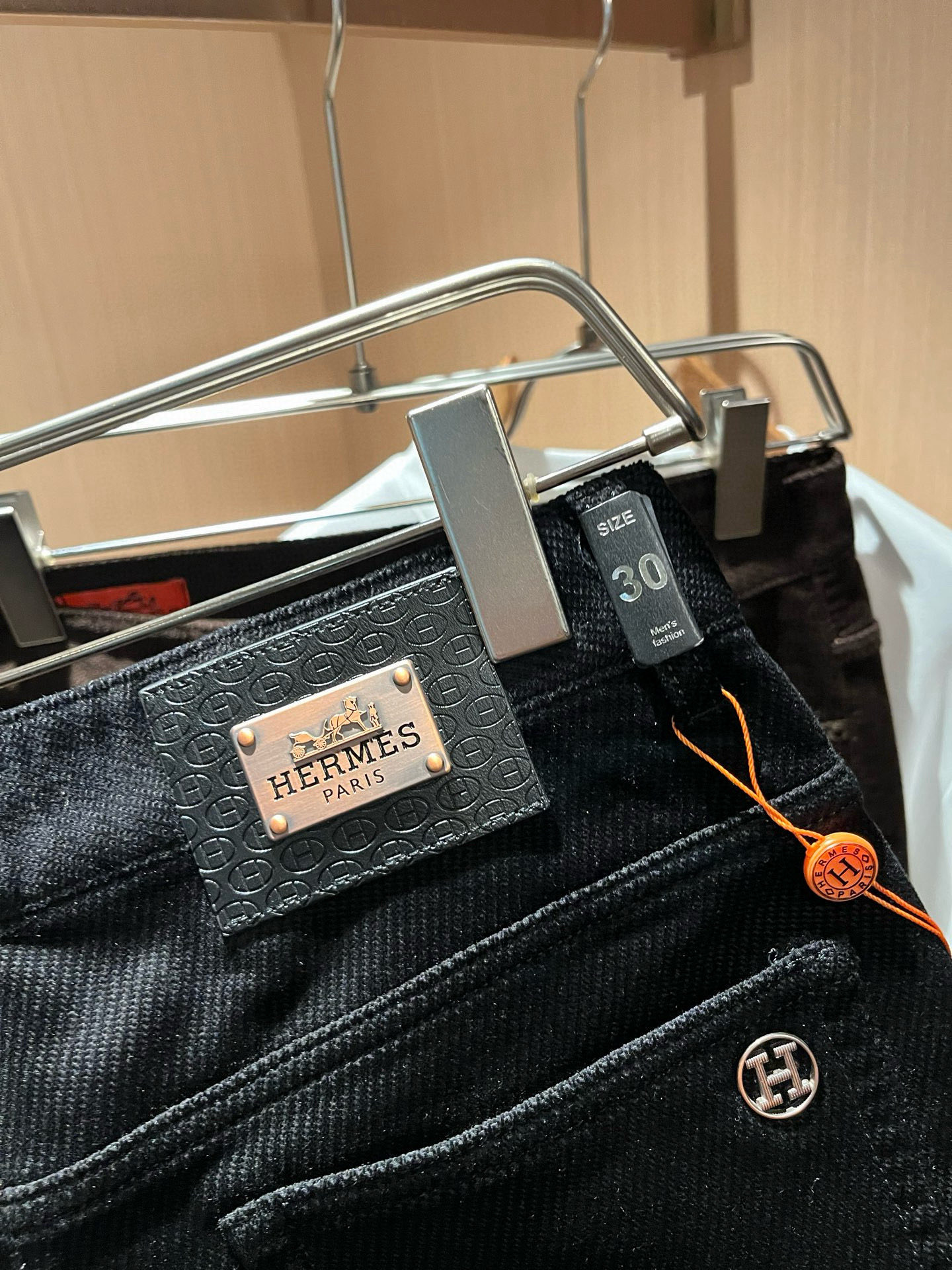 HERM*S 爱*仕 2026秋冬男士高端灯芯绒休闲裤 海外贸易公司渠道订单 ！男士休闲修身直筒休闲裤！