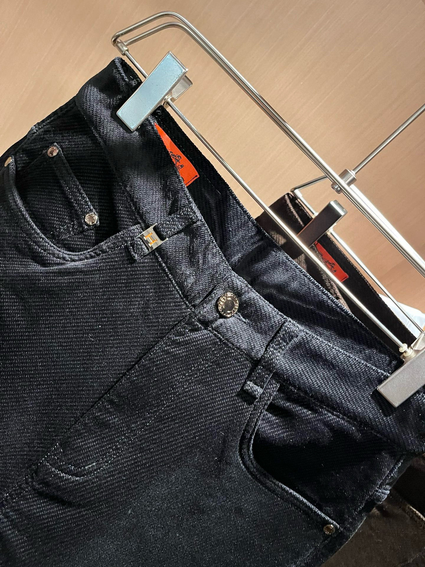 HERM*S 爱*仕 2026秋冬男士高端灯芯绒休闲裤 海外贸易公司渠道订单 ！男士休闲修身直筒休闲裤！