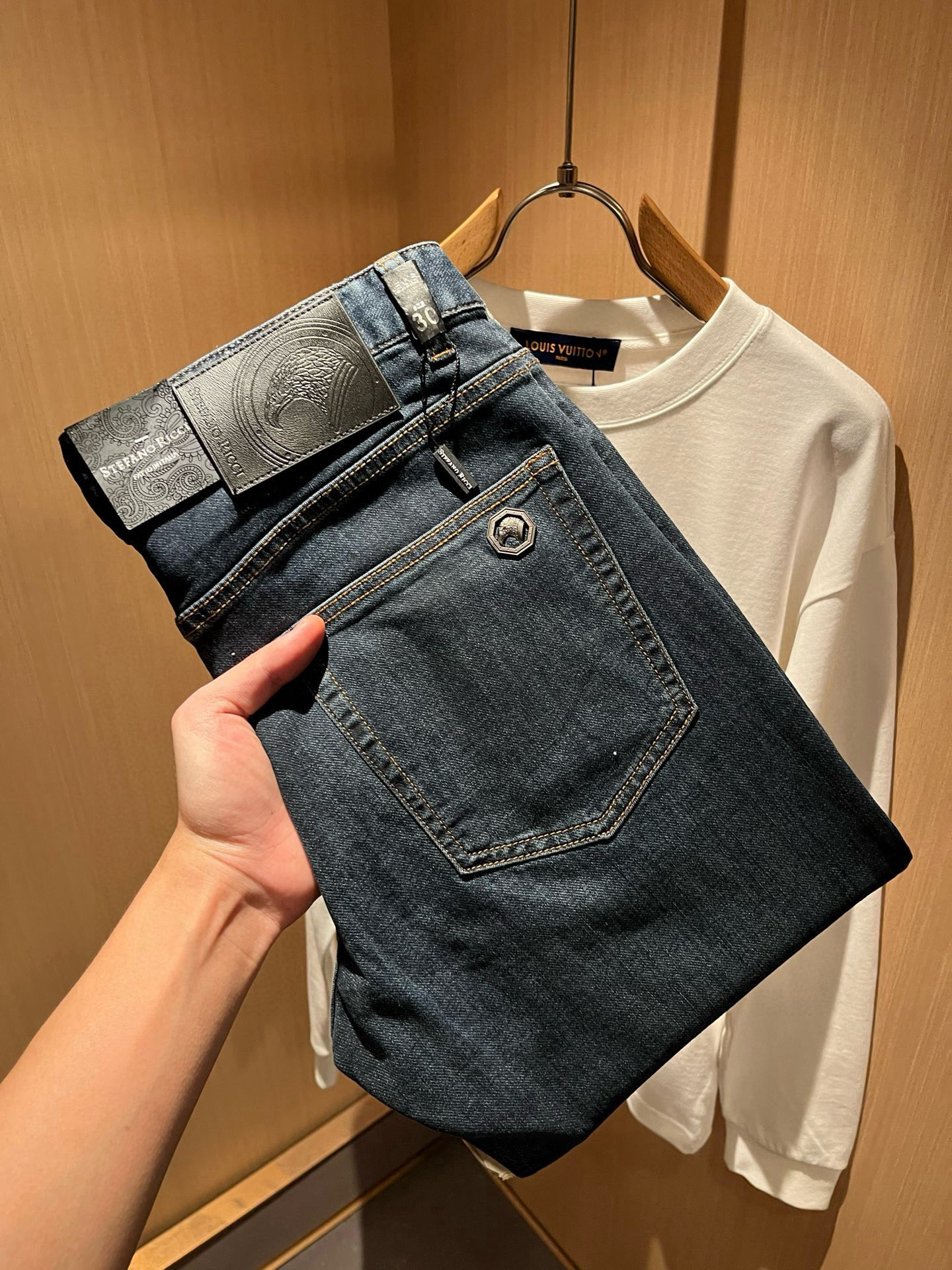 STEFANO RIC*I/史蒂芬.尼治 2026春夏男士原单休闲牛仔裤，重磅推荐！品质“牛啤” 此款所