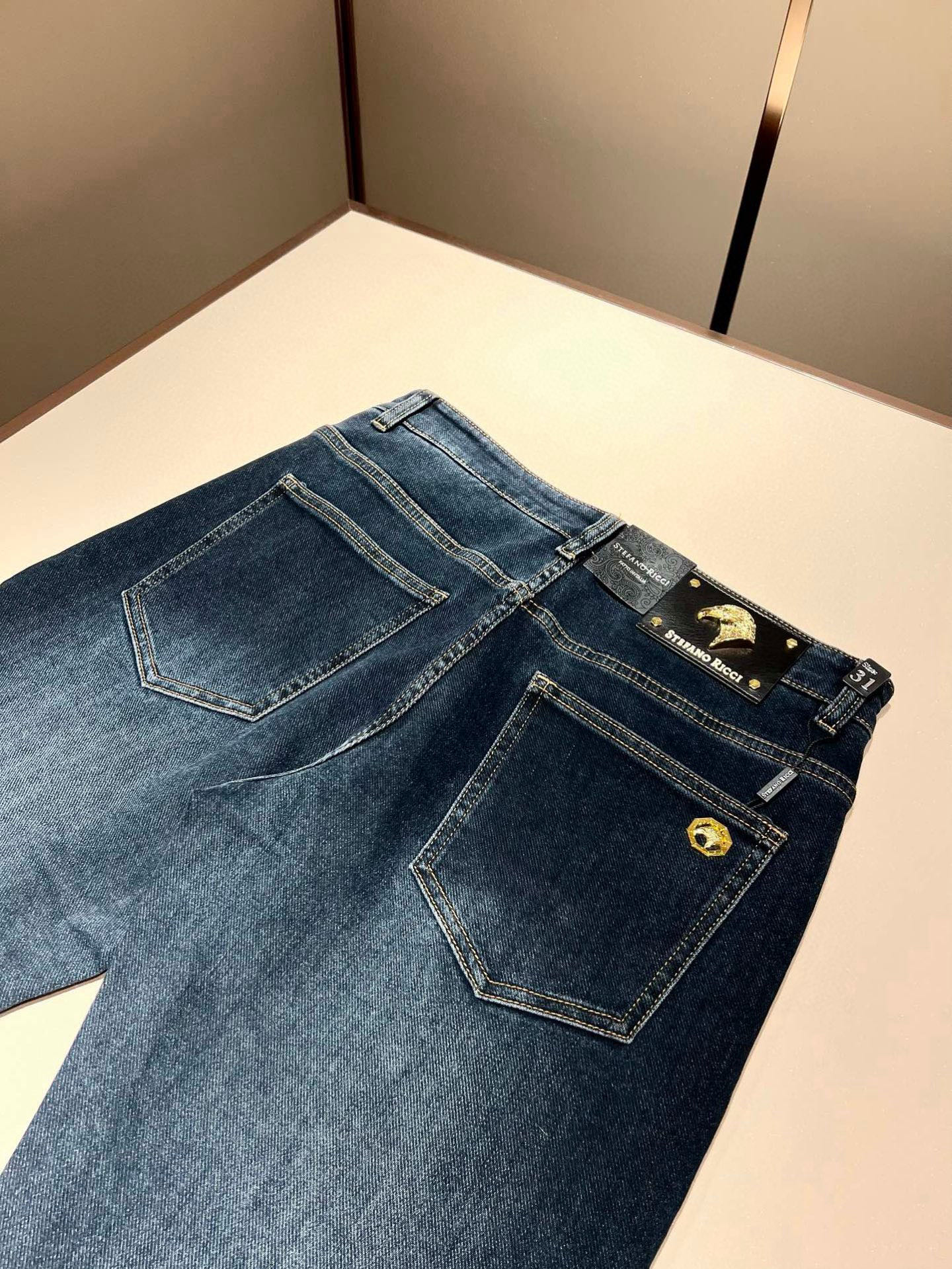 STEFANO RIC*I/史蒂芬.尼治 2026春夏男士原单休闲牛仔裤，重磅推荐！品质“牛啤” 此款所