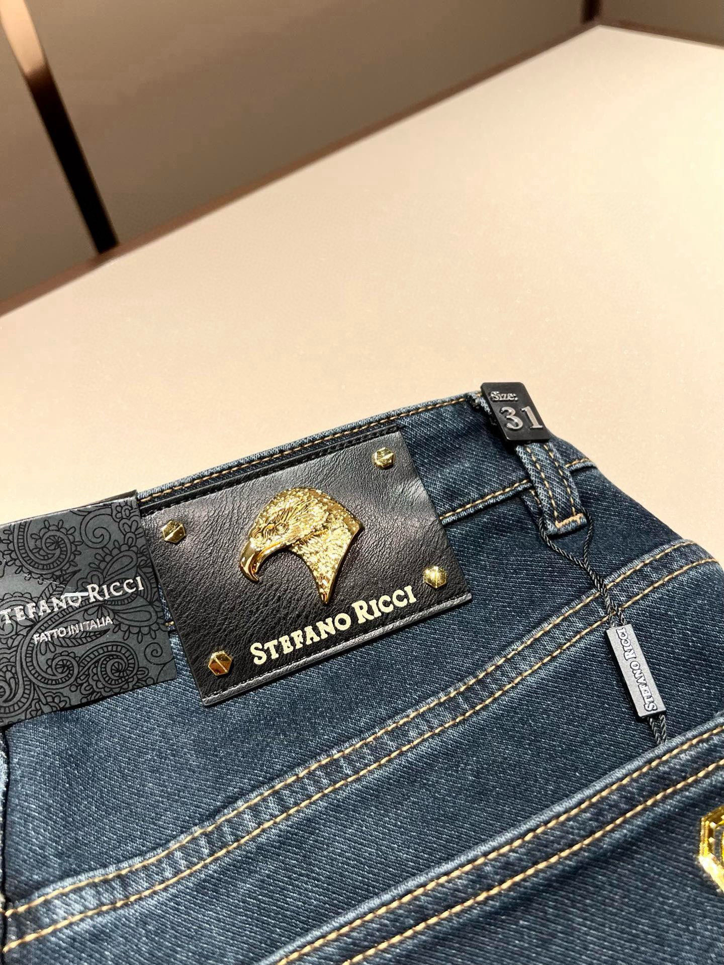 STEFANO RIC*I/史蒂芬.尼治 2026春夏男士原单休闲牛仔裤，重磅推荐！品质“牛啤” 此款所