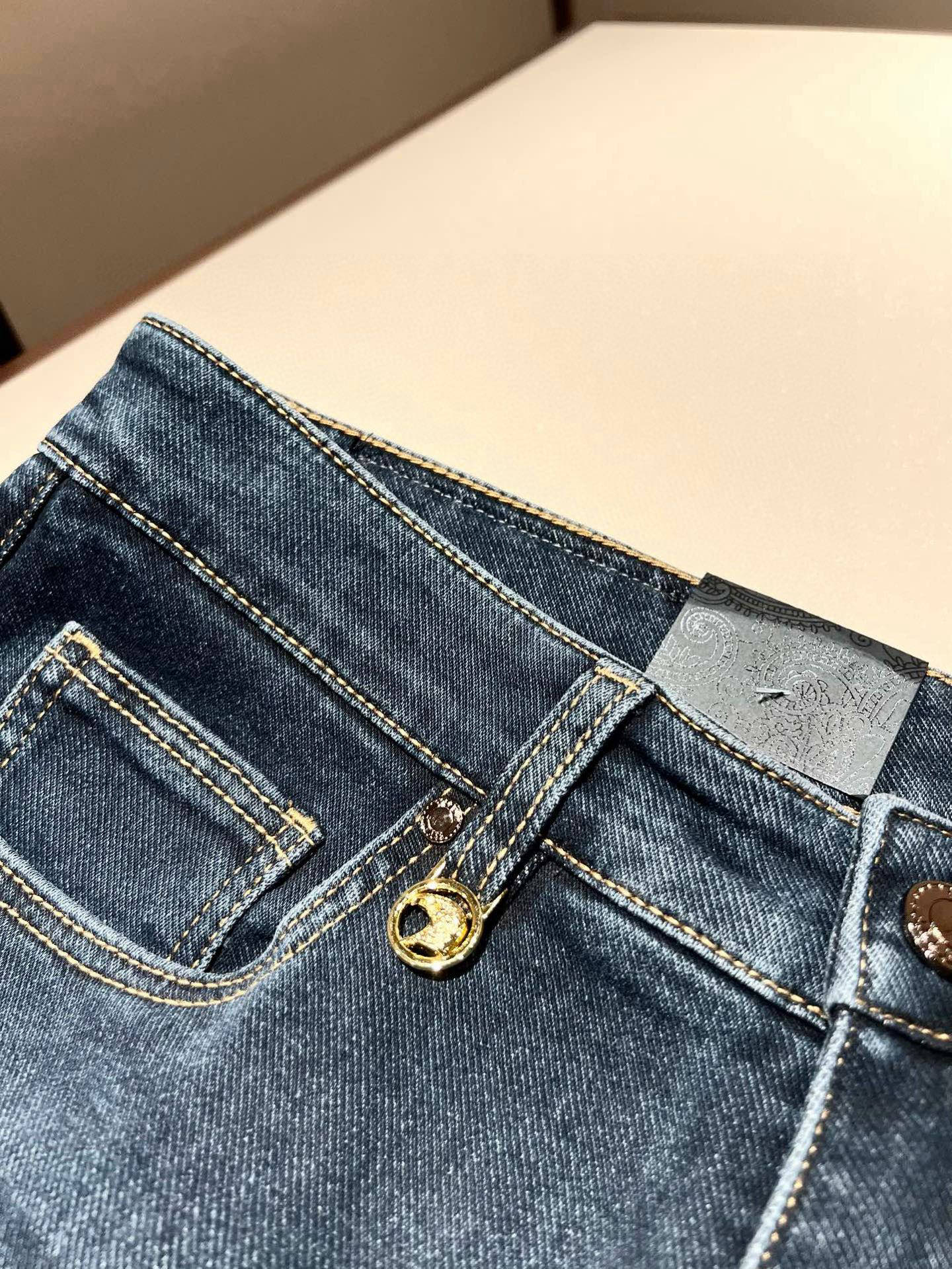 STEFANO RIC*I/史蒂芬.尼治 2026春夏男士原单休闲牛仔裤，重磅推荐！品质“牛啤” 此款所