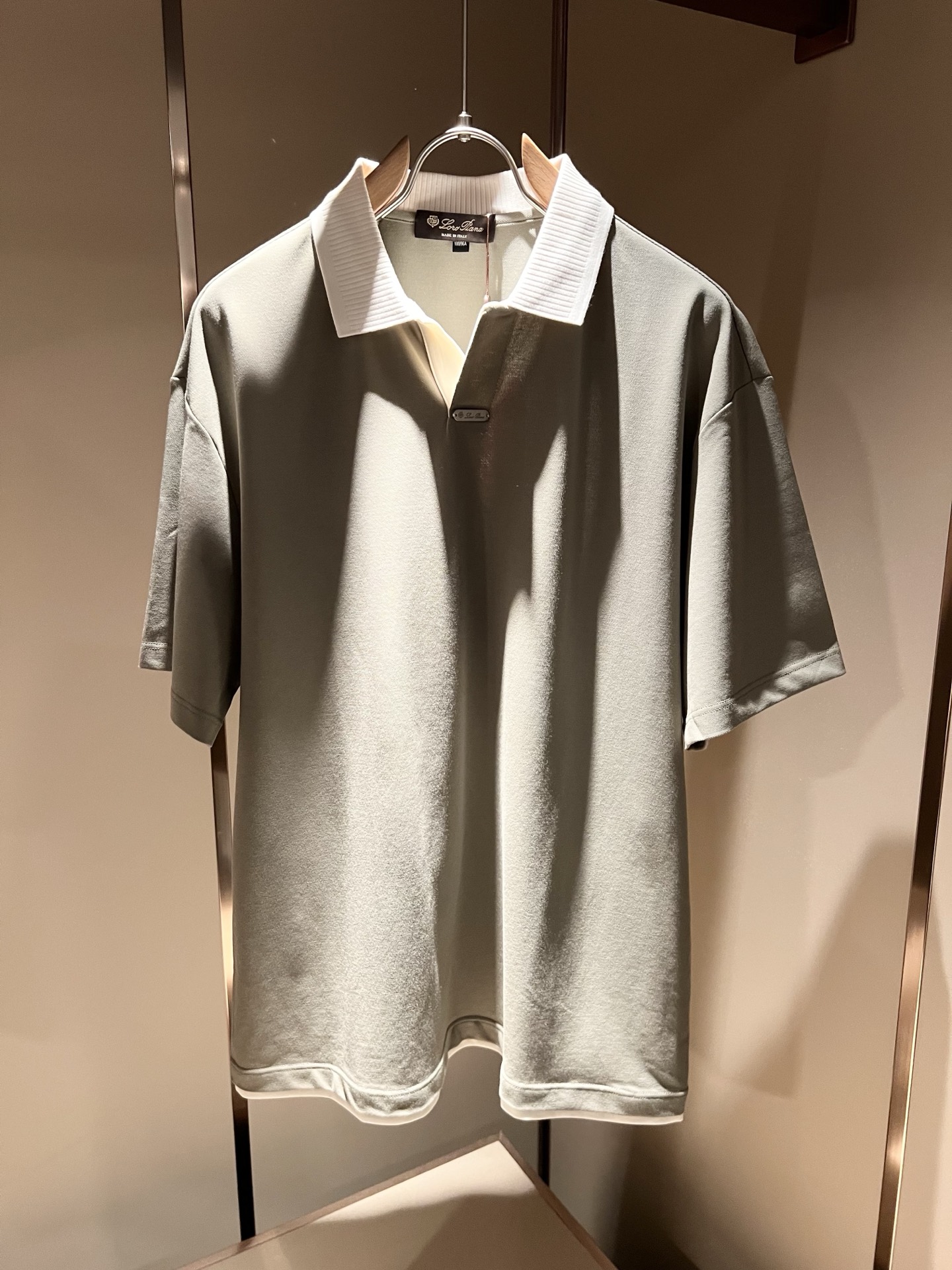 Loro Piana诺悠翩雅 2026春夏男士最新的贸易订单短袖Polo衫，全品相！！定制珠地纯棉面料！