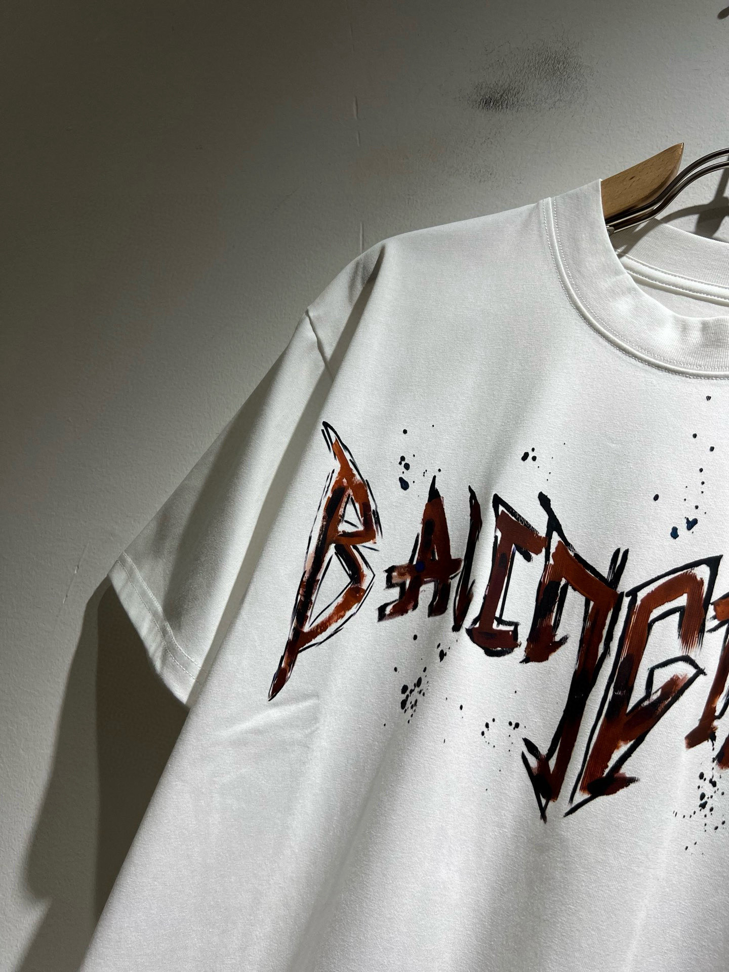 BALENCI*GA巴黎*家 2026春夏新款男女同款👫短袖T恤！走秀图案印花时尚休闲短袖T恤衫！设计l