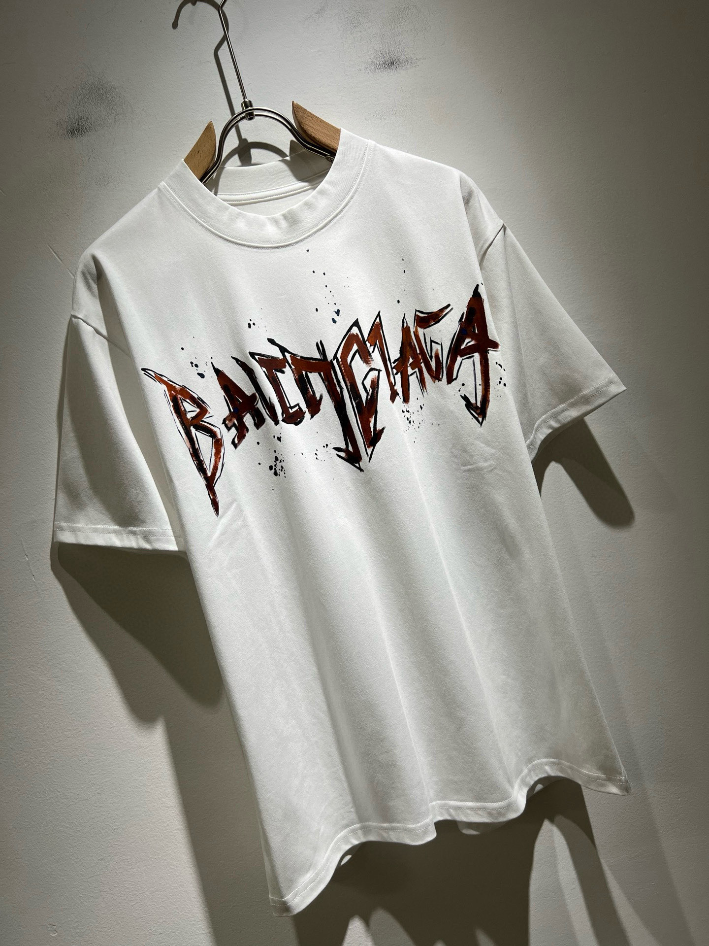 BALENCI*GA巴黎*家 2026春夏新款男女同款👫短袖T恤！走秀图案印花时尚休闲短袖T恤衫！设计l