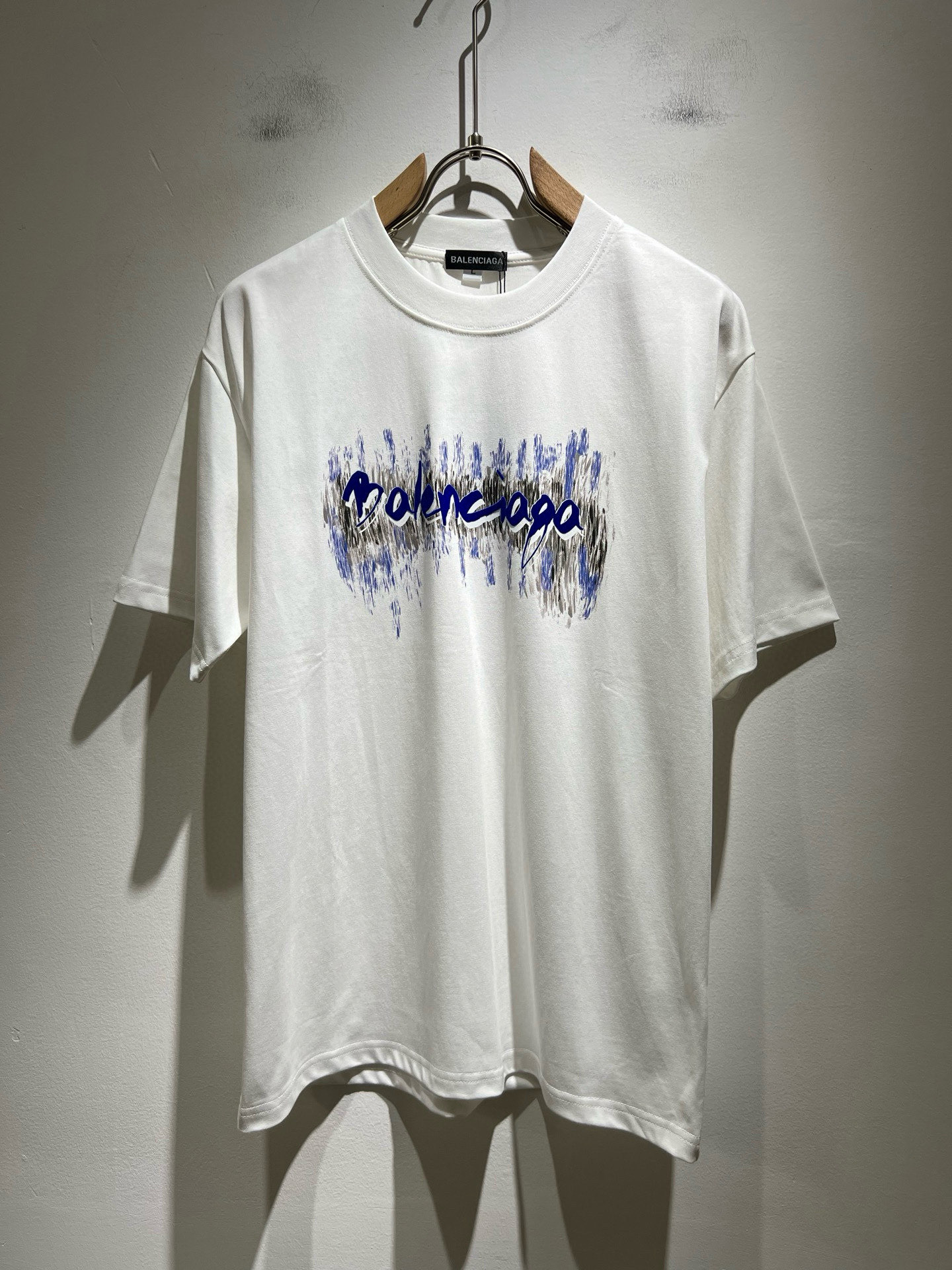 BALENCI*GA巴黎*家 2026春夏新款男女同款👫短袖T恤！走秀图案印花时尚休闲短袖T恤衫！设计l