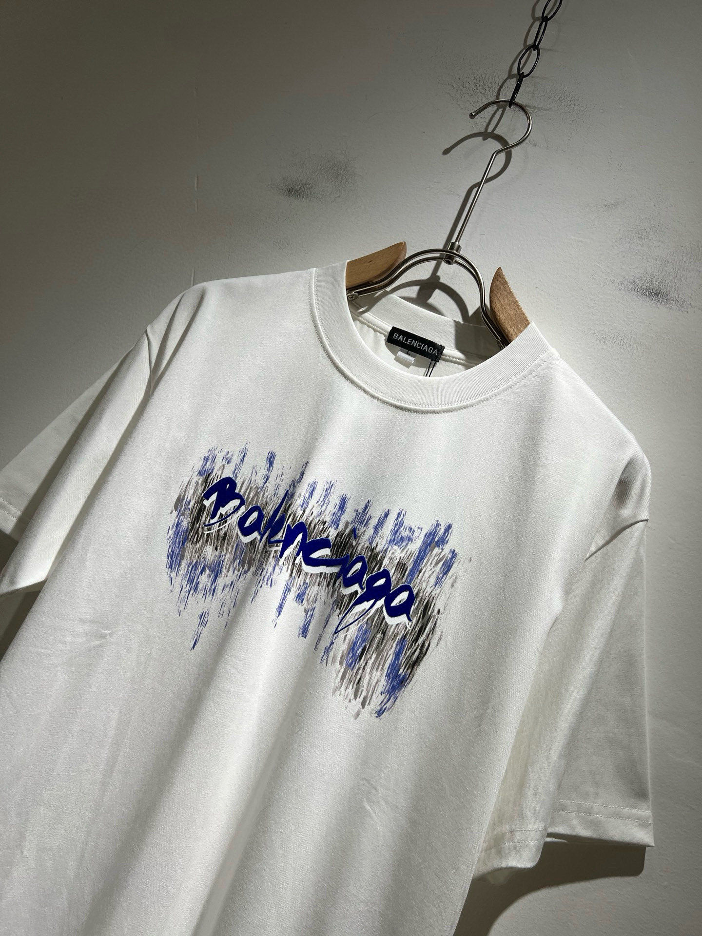 BALENCI*GA巴黎*家 2026春夏新款男女同款👫短袖T恤！走秀图案印花时尚休闲短袖T恤衫！设计l