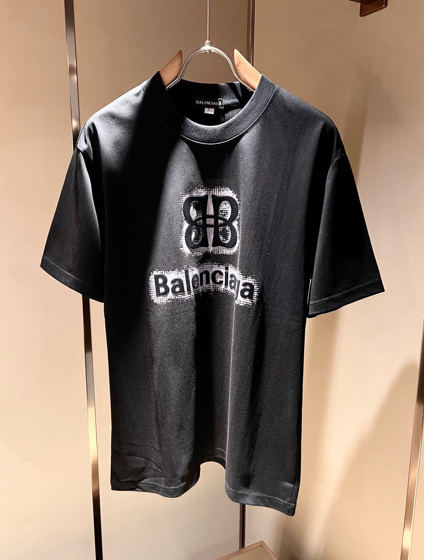 BALENCI*GA巴黎*家 2026春夏新款男女同款👫短袖T恤！走秀图案印花时尚休闲短袖T恤衫！设计l