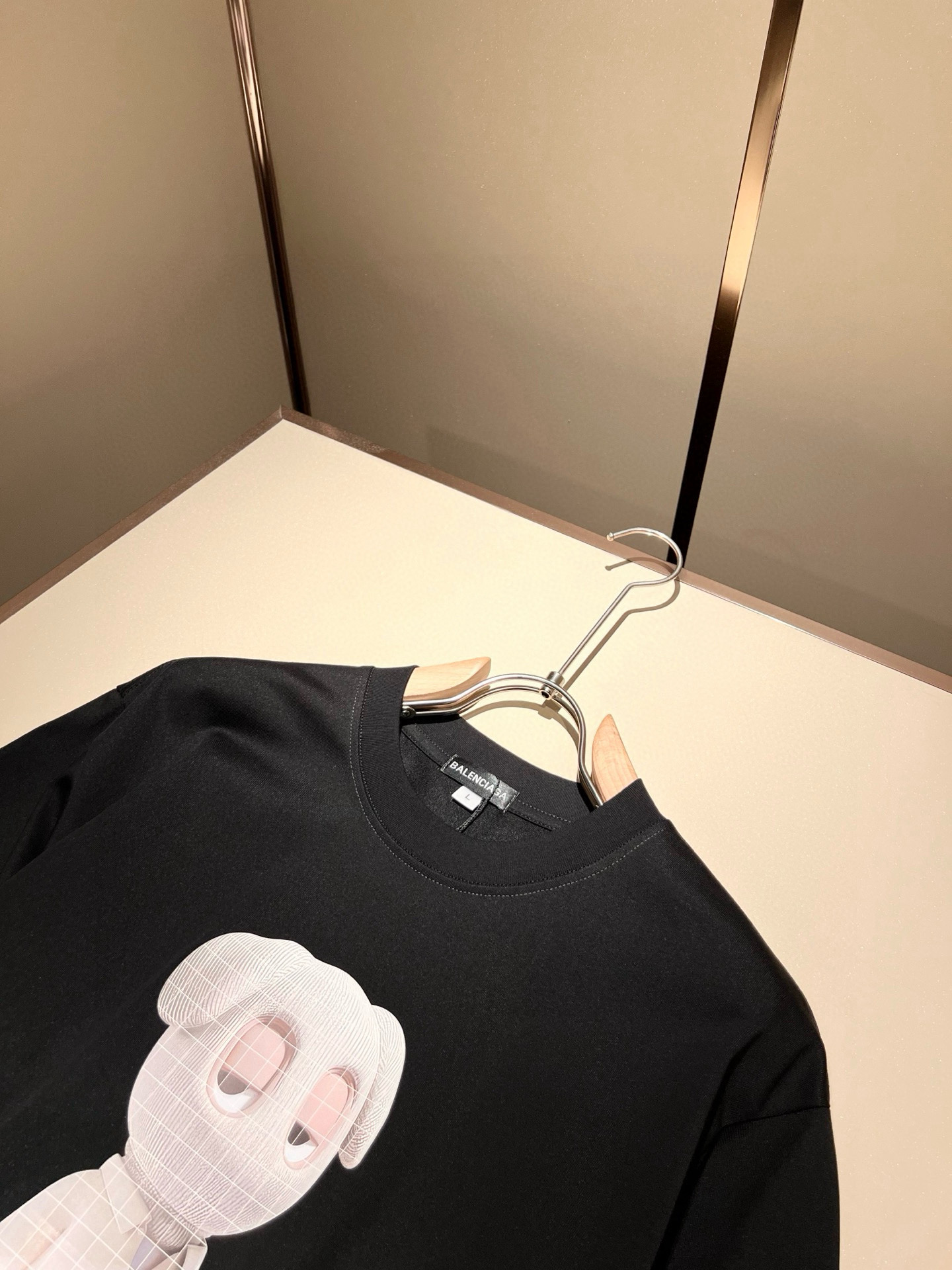 BALENCI*GA巴黎*家 2026春夏新款男女同款👫短袖T恤！走秀图案印花时尚休闲短袖T恤衫！设计l