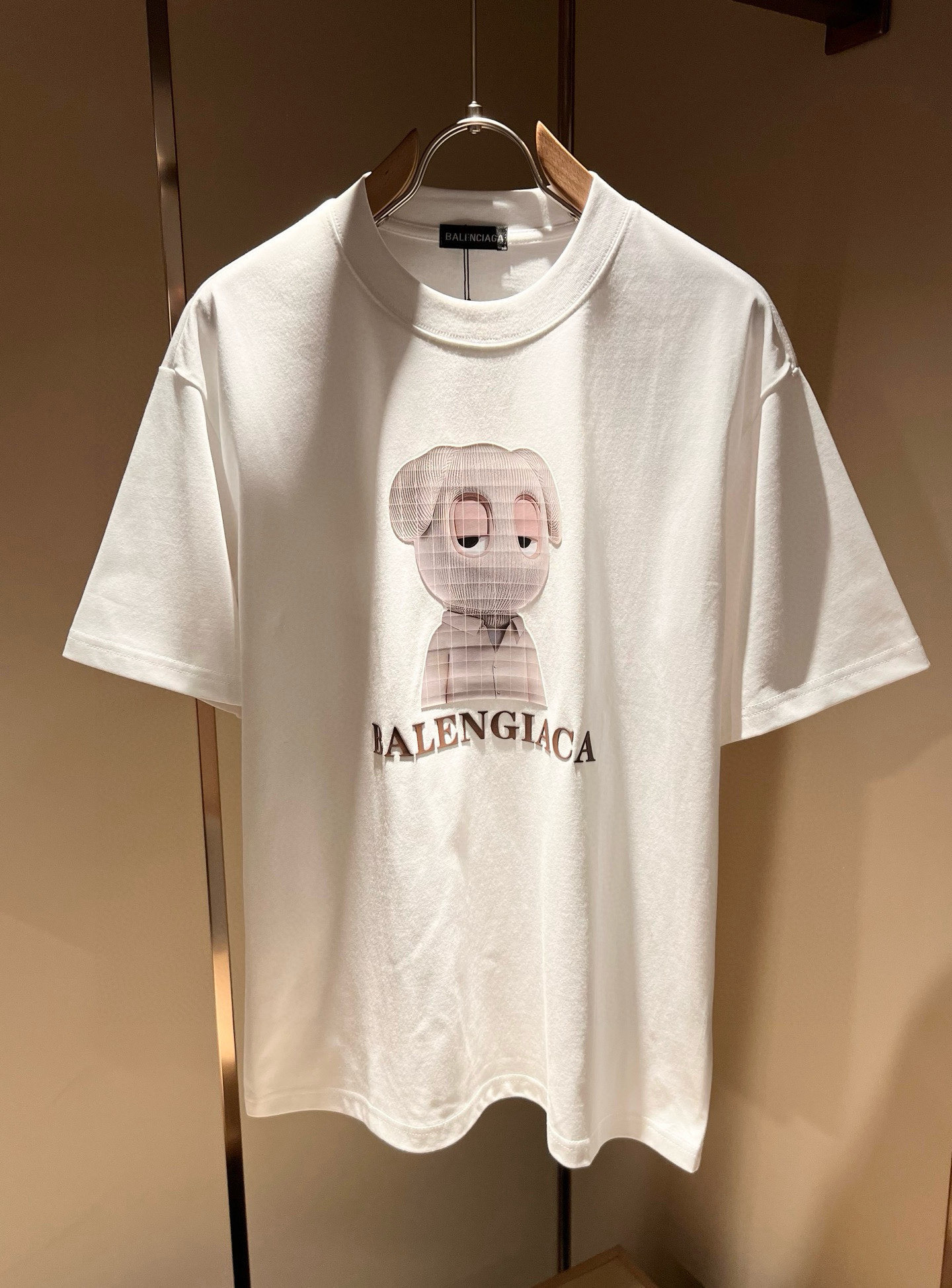 BALENCI*GA巴黎*家 2026春夏新款男女同款👫短袖T恤！走秀图案印花时尚休闲短袖T恤衫！设计l