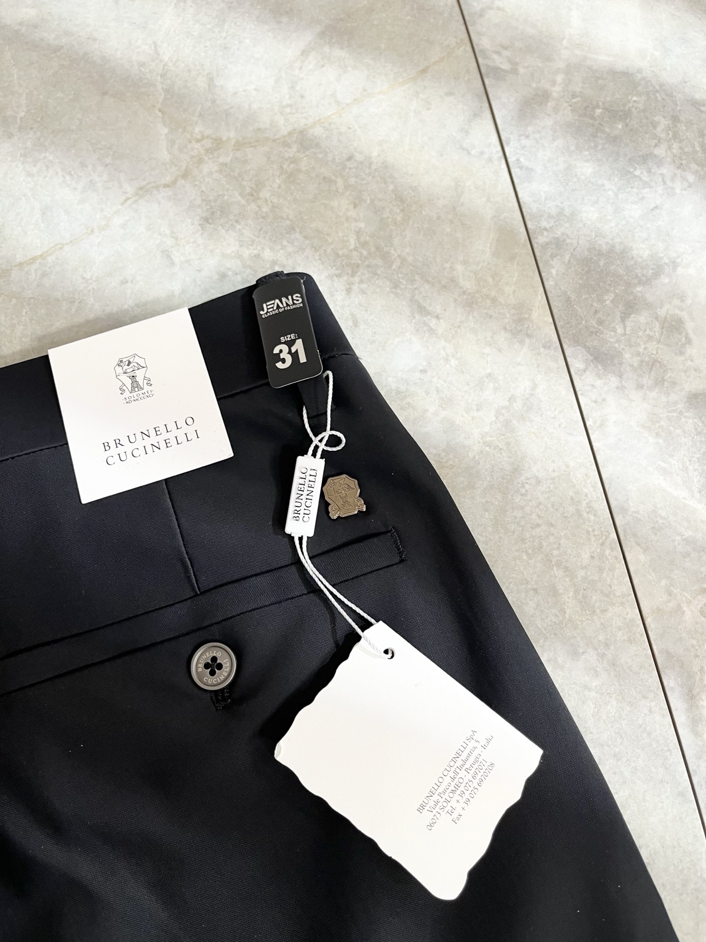 BC-Brunello Cucineli 2026春夏新品男士时装款高端休闲西裤，香港洋行渠道货，日本原