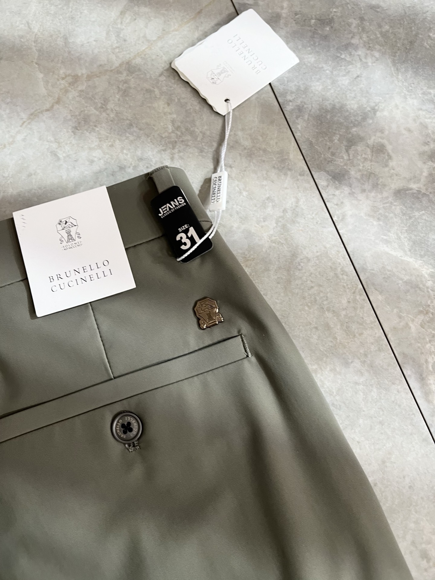 BC-Brunello Cucineli 2026春夏新品男士时装款高端休闲西裤，香港洋行渠道货，日本原