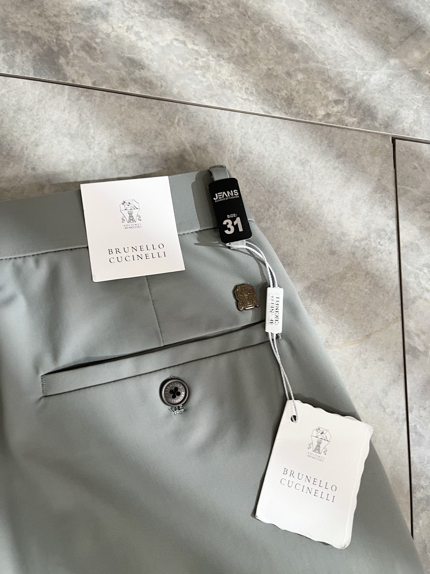 BC-Brunello Cucineli 2026春夏新品男士时装款高端休闲西裤，香港洋行渠道货，日本原