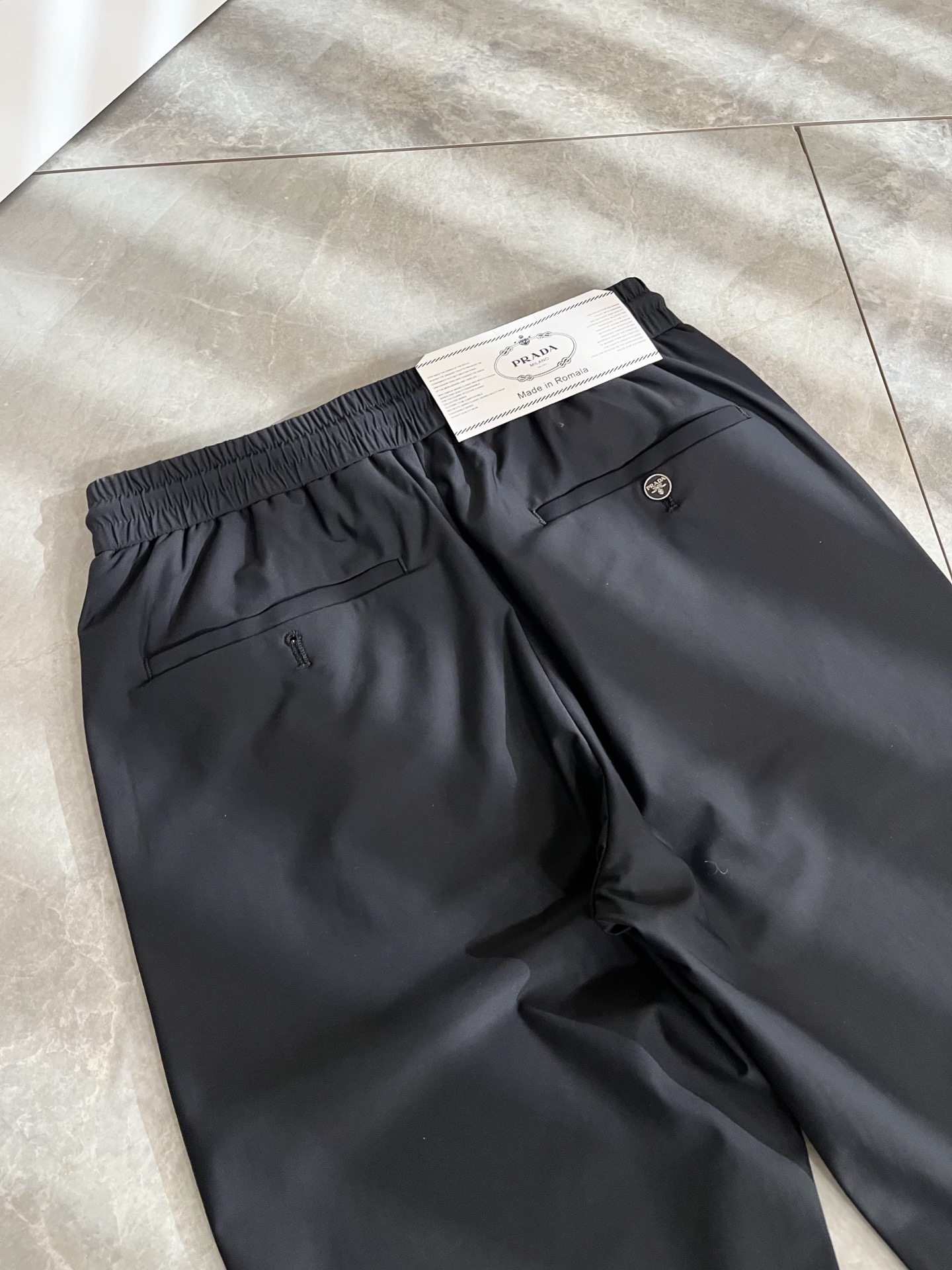 PRA*DA 普*达 2026春夏新款弹力混纺氨纶百搭休闲裤，男士经典商务休闲基础长裤西裤！贸易公司渠道