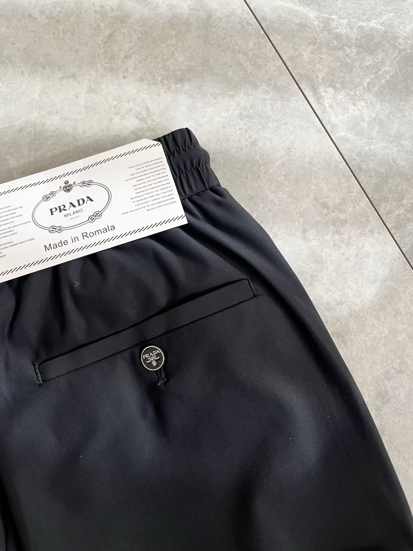 PRA*DA 普*达 2026春夏新款弹力混纺氨纶百搭休闲裤，男士经典商务休闲基础长裤西裤！贸易公司渠道