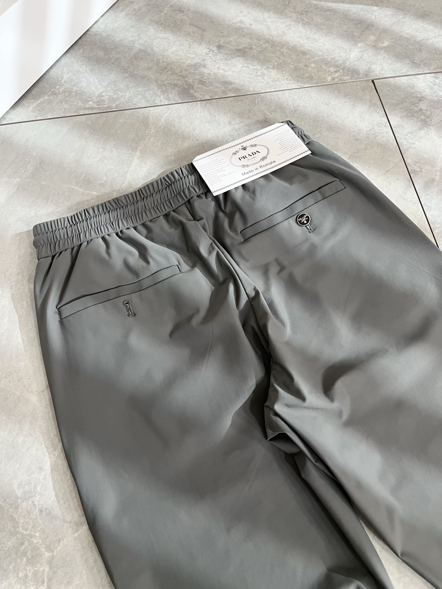 PRA*DA 普*达 2026春夏新款弹力混纺氨纶百搭休闲裤，男士经典商务休闲基础长裤西裤！贸易公司渠道