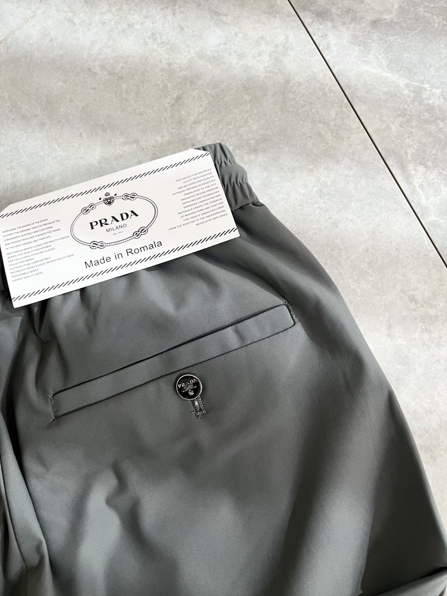 PRA*DA 普*达 2026春夏新款弹力混纺氨纶百搭休闲裤，男士经典商务休闲基础长裤西裤！贸易公司渠道