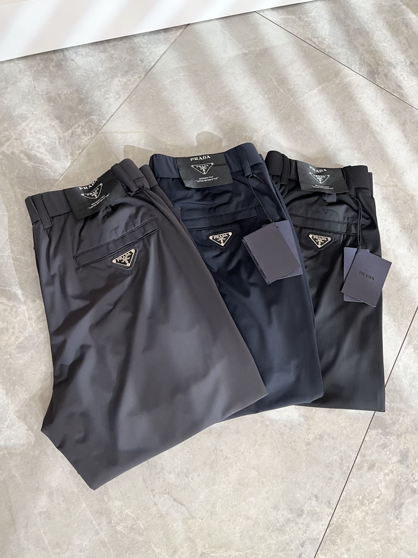 PRA*DA 普*达 2026春夏新款弹力混纺氨纶百搭休闲裤，男士经典商务休闲基础长裤西裤！贸易公司渠道