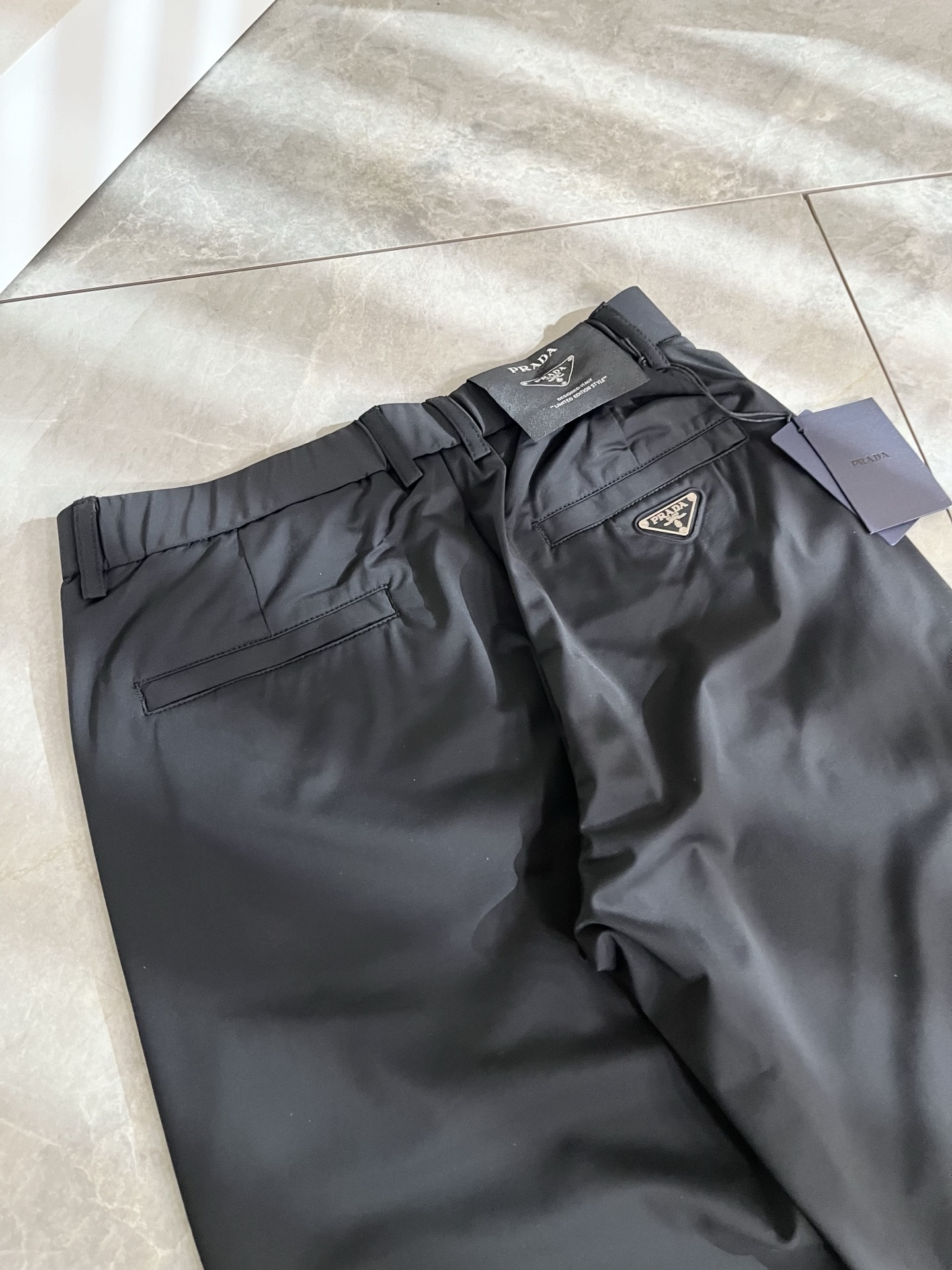 PRA*DA 普*达 2026春夏新款弹力混纺氨纶百搭休闲裤，男士经典商务休闲基础长裤西裤！贸易公司渠道