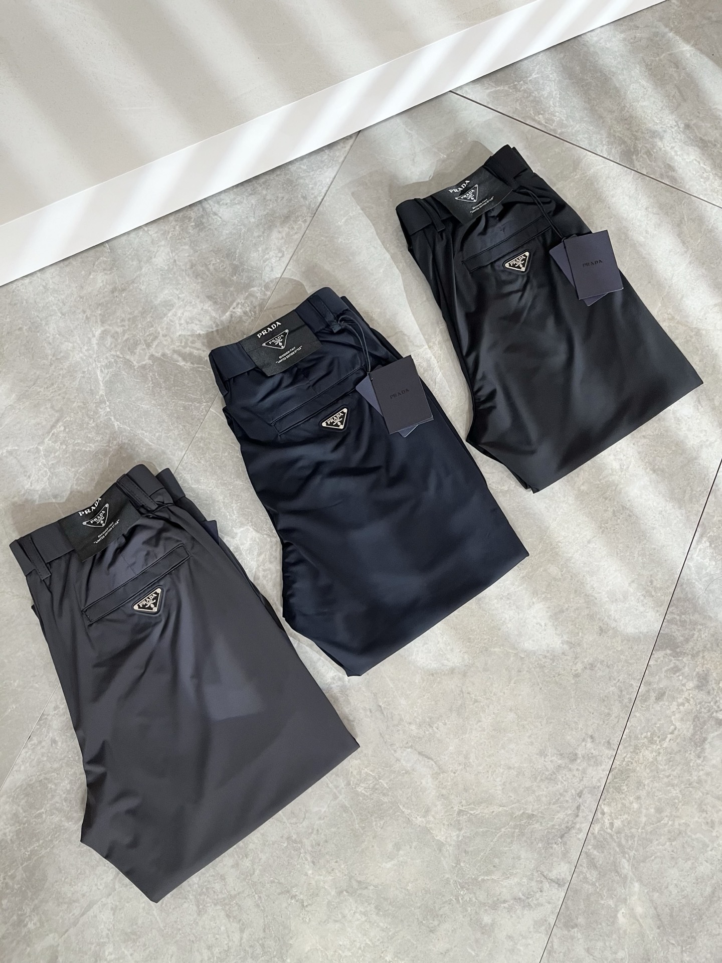 PRA*DA 普*达 2026春夏新款弹力混纺氨纶百搭休闲裤，男士经典商务休闲基础长裤西裤！贸易公司渠道