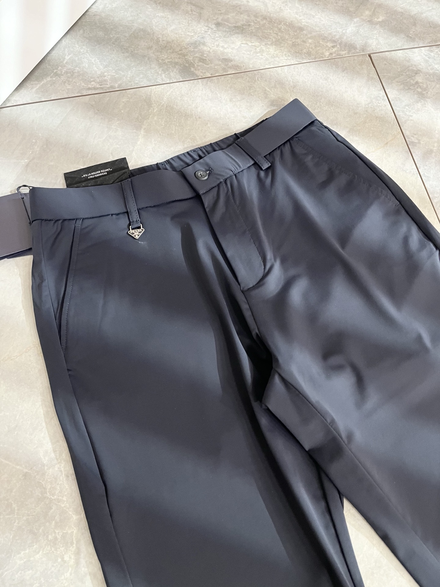 PRA*DA 普*达 2026春夏新款弹力混纺氨纶百搭休闲裤，男士经典商务休闲基础长裤西裤！贸易公司渠道