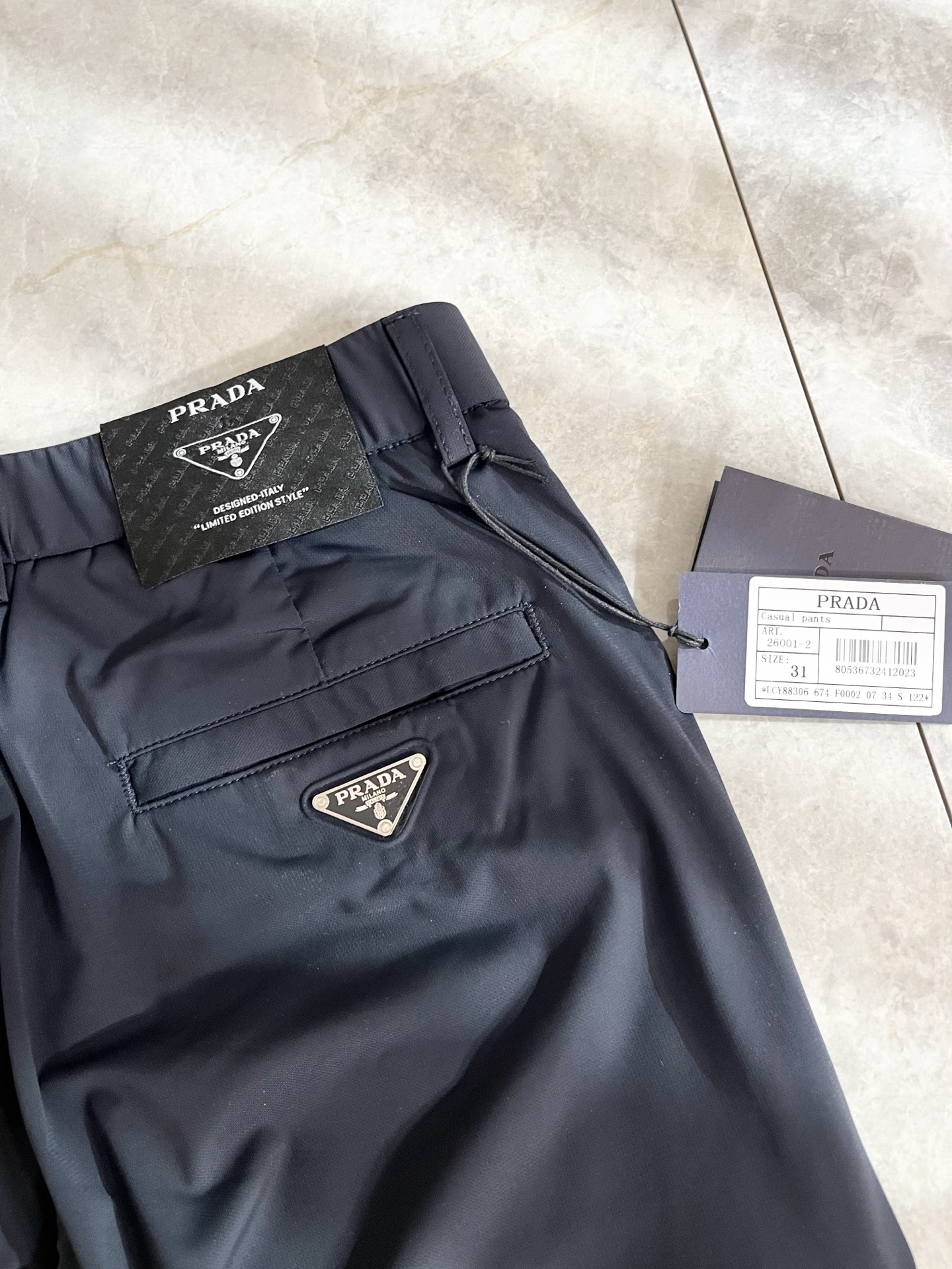 PRA*DA 普*达 2026春夏新款弹力混纺氨纶百搭休闲裤，男士经典商务休闲基础长裤西裤！贸易公司渠道